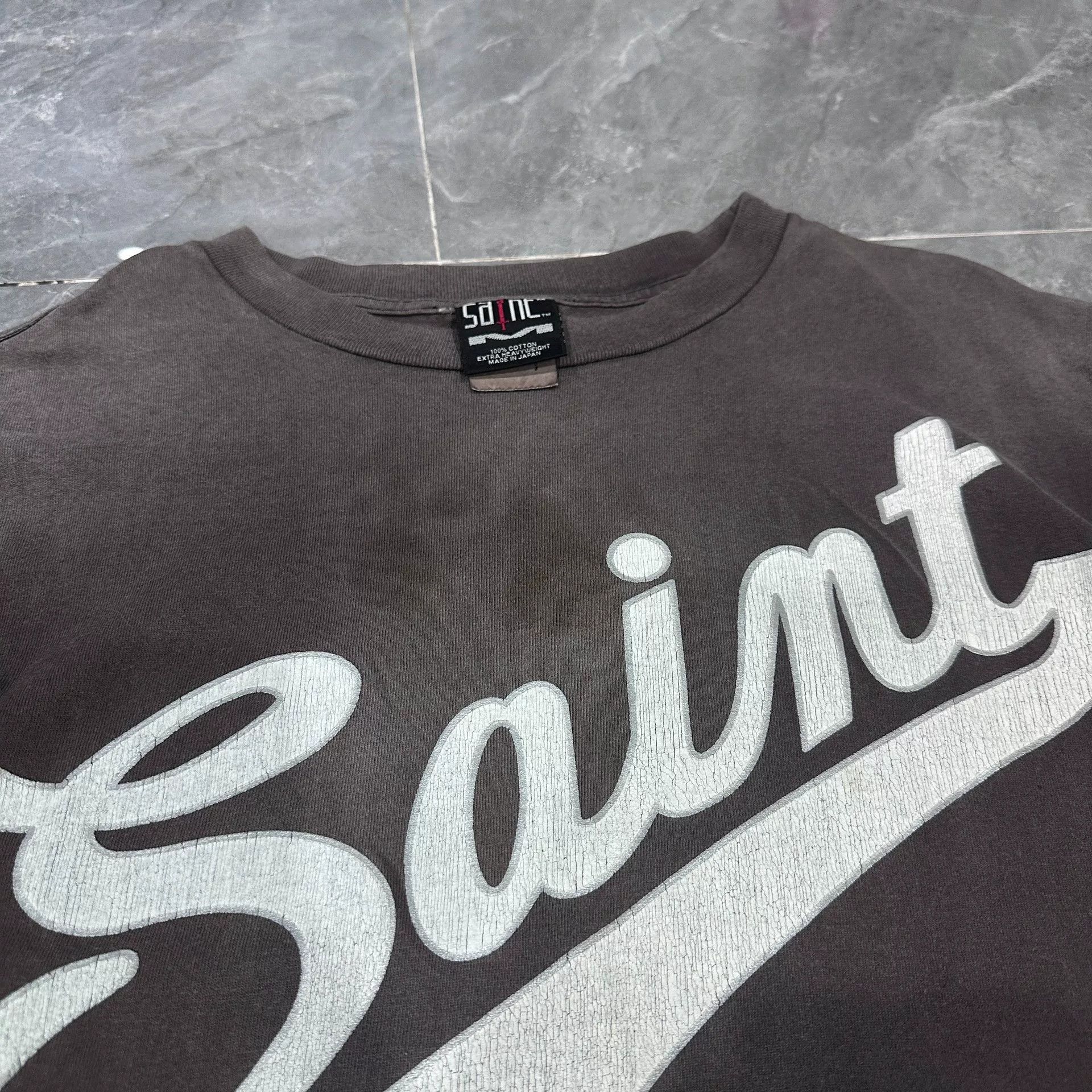 Saint Michael Vintage Saint Michael Distressed Graphic Tee Size US M / EU 48-50 / 2 - 4 Thumbnail