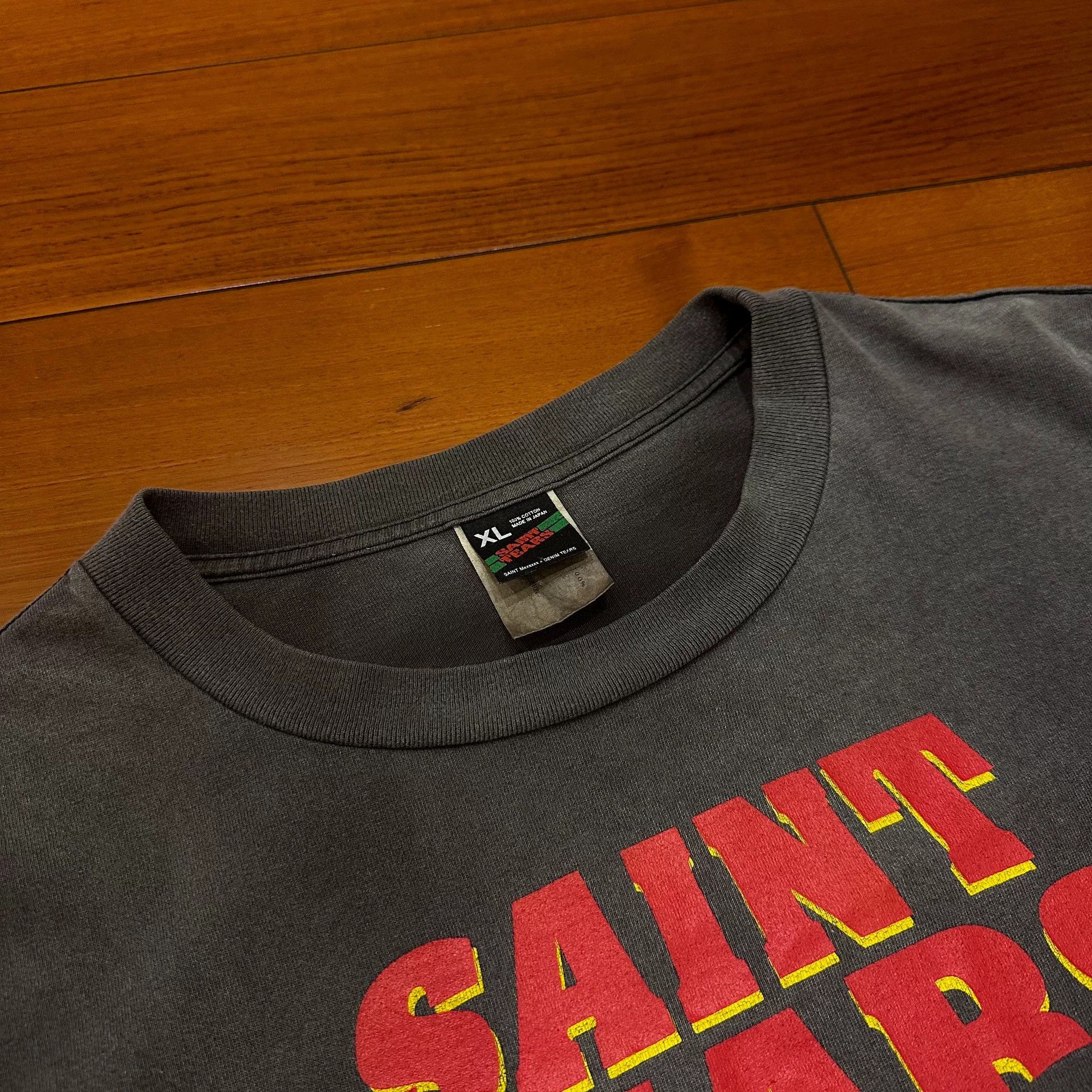 Saint Michael Saint Michael Denim Tears Black T-Shirt Size US XL / EU 56 / 4 - 4 Thumbnail