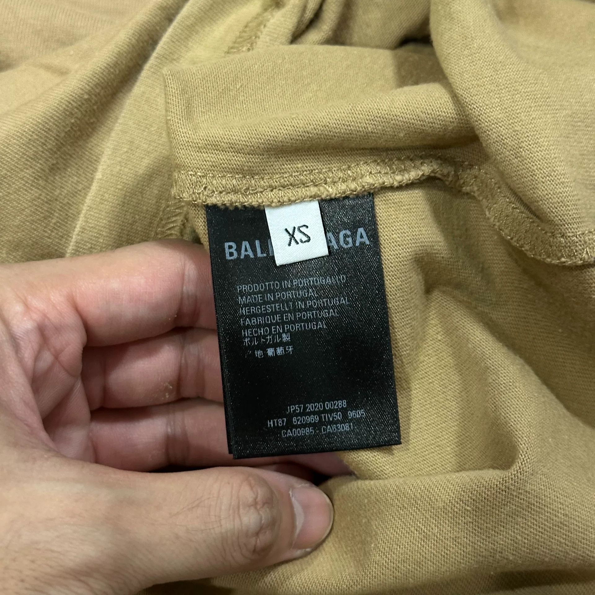 Balenciaga Balenciaga Short Sleeve T-Shirt in Beige Size US XS / EU 42 / 0 - 6 Thumbnail