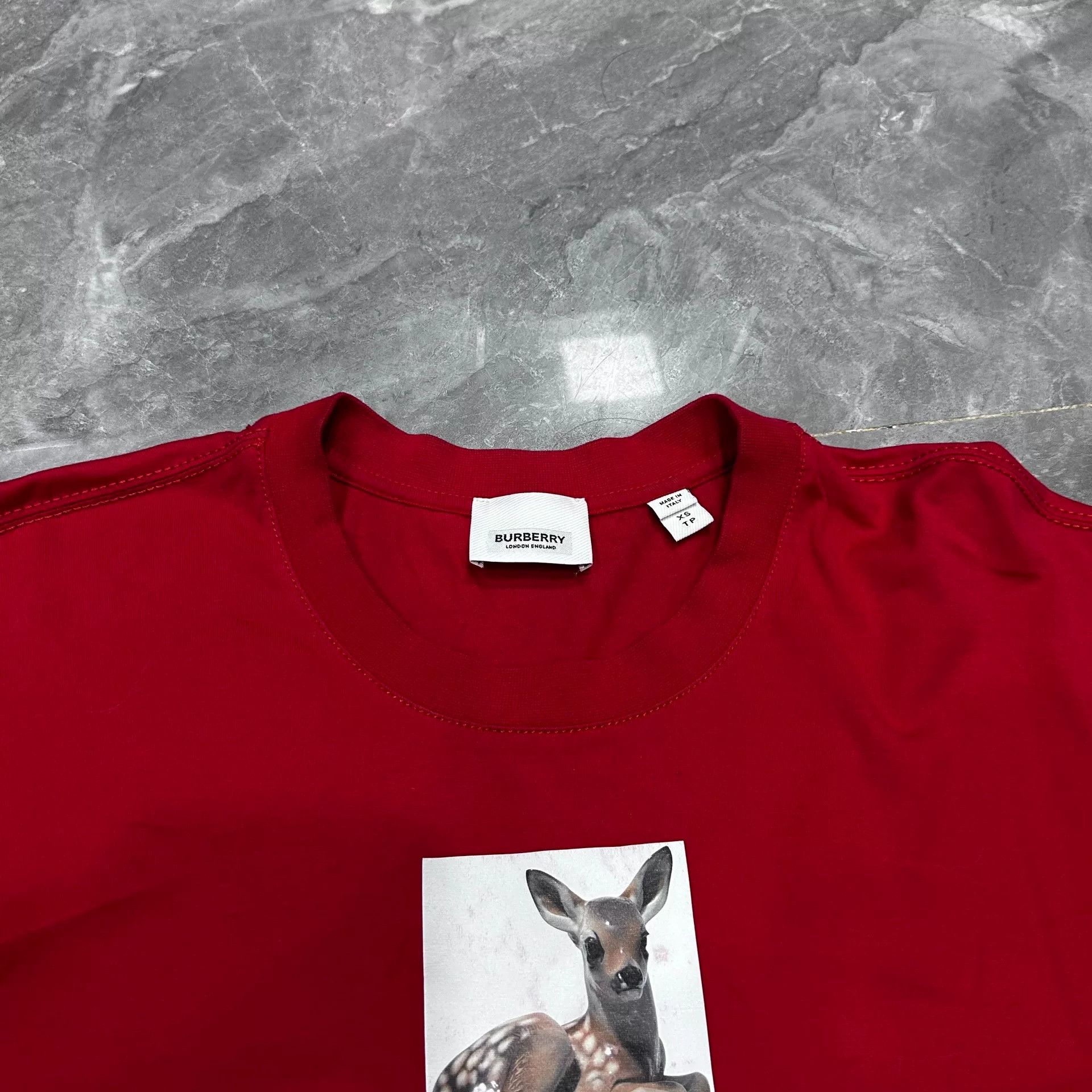 Burberry Burberry Short Sleeve T-Shirt in Red Size US XS / EU 42 / 0 - 2 Thumbnail