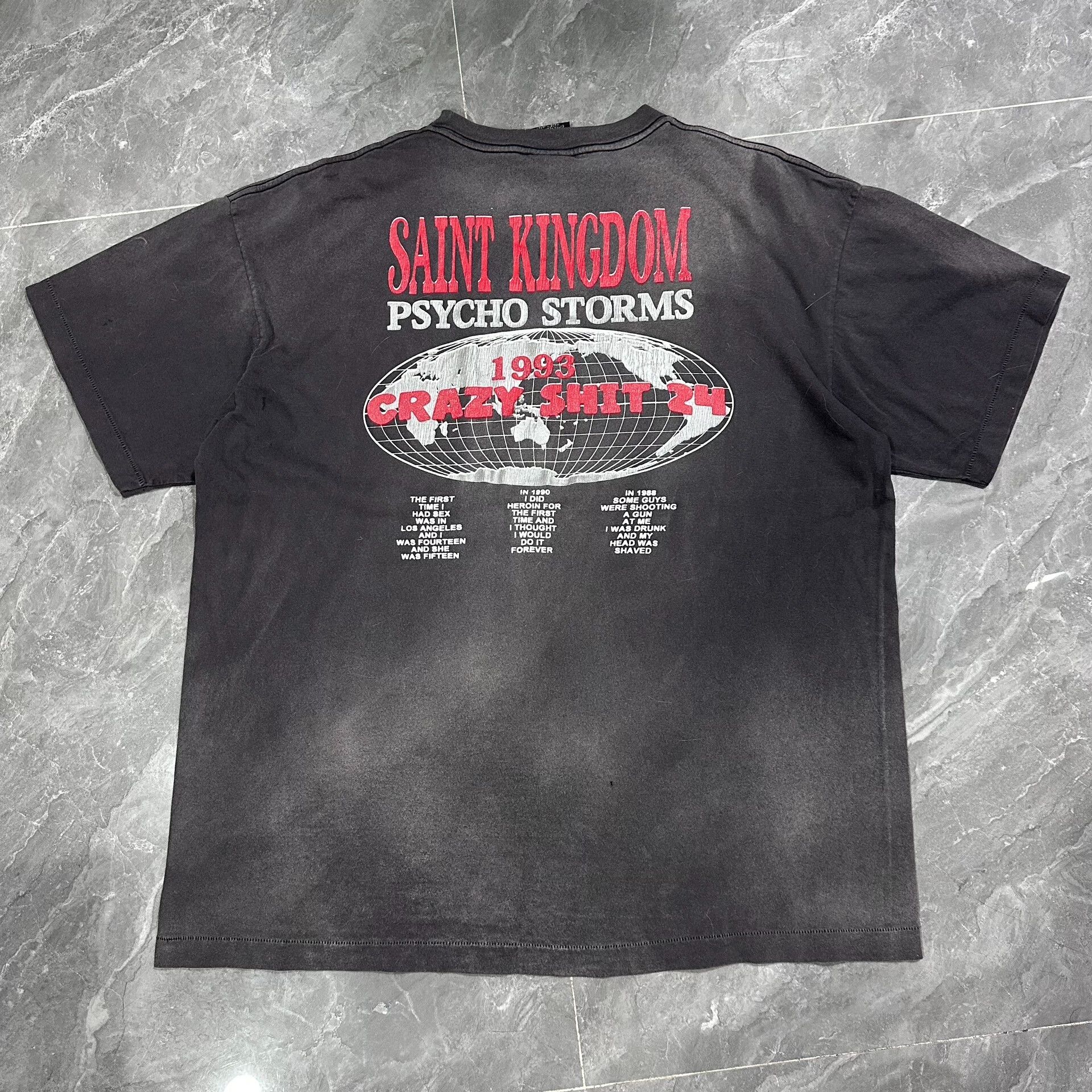 Saint Michael Saint Michael x Lastman Black Logo Tee Size US XL / EU 56 / 4 - 2 Thumbnail