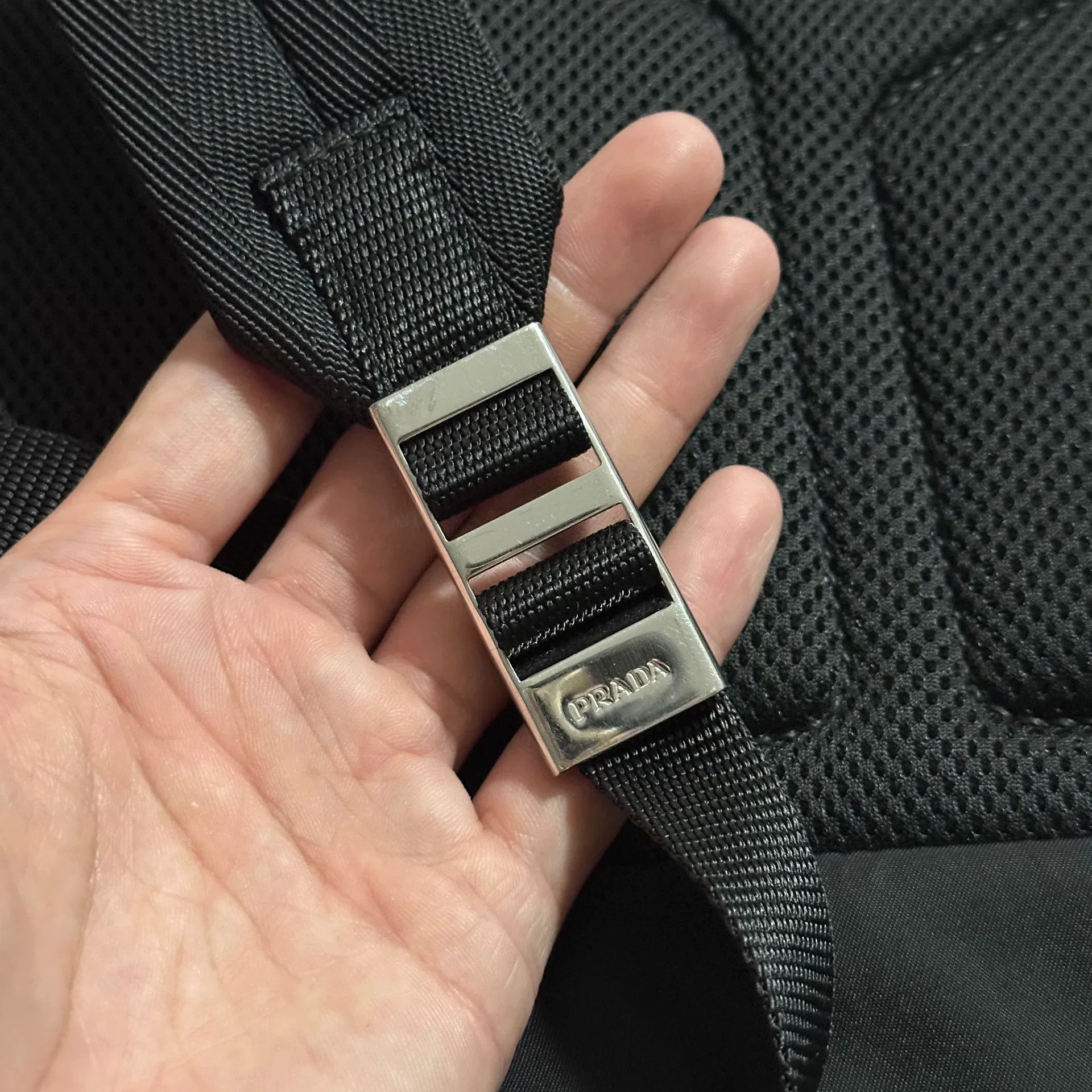 Prada PRADA Nylon Black Triangle Backpack Size ONE SIZE - 9 Thumbnail