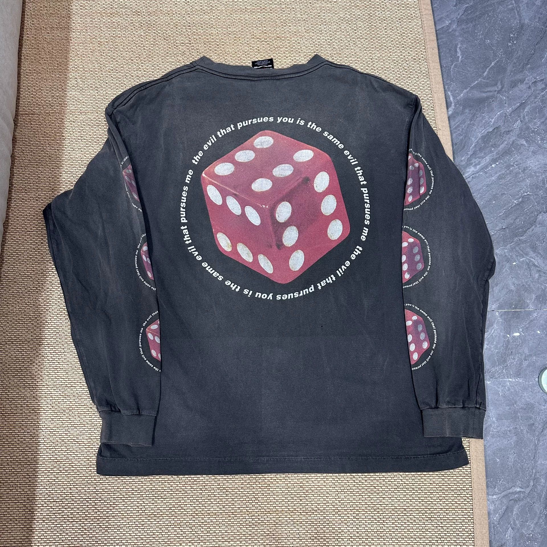 Saint Michael Saint Michael Black and Red Long Sleeve Shirt Size US XL / EU 56 / 4 - 2 Thumbnail