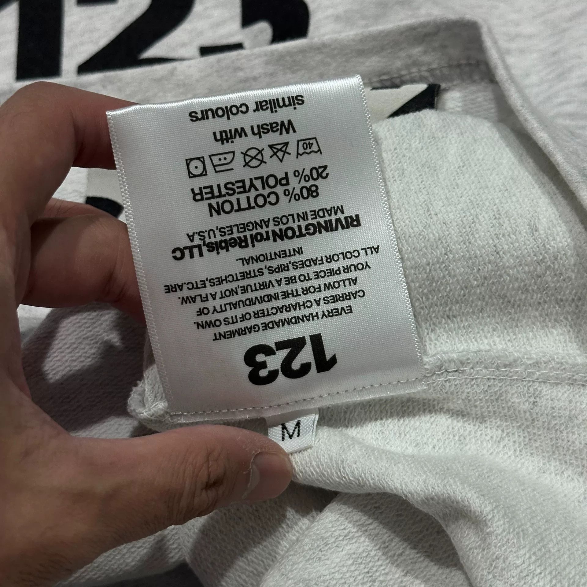 RRR-123 Gray Long Sleeve Shirt with Burnt Design Size US M / EU 48-50 / 2 - 8 Thumbnail