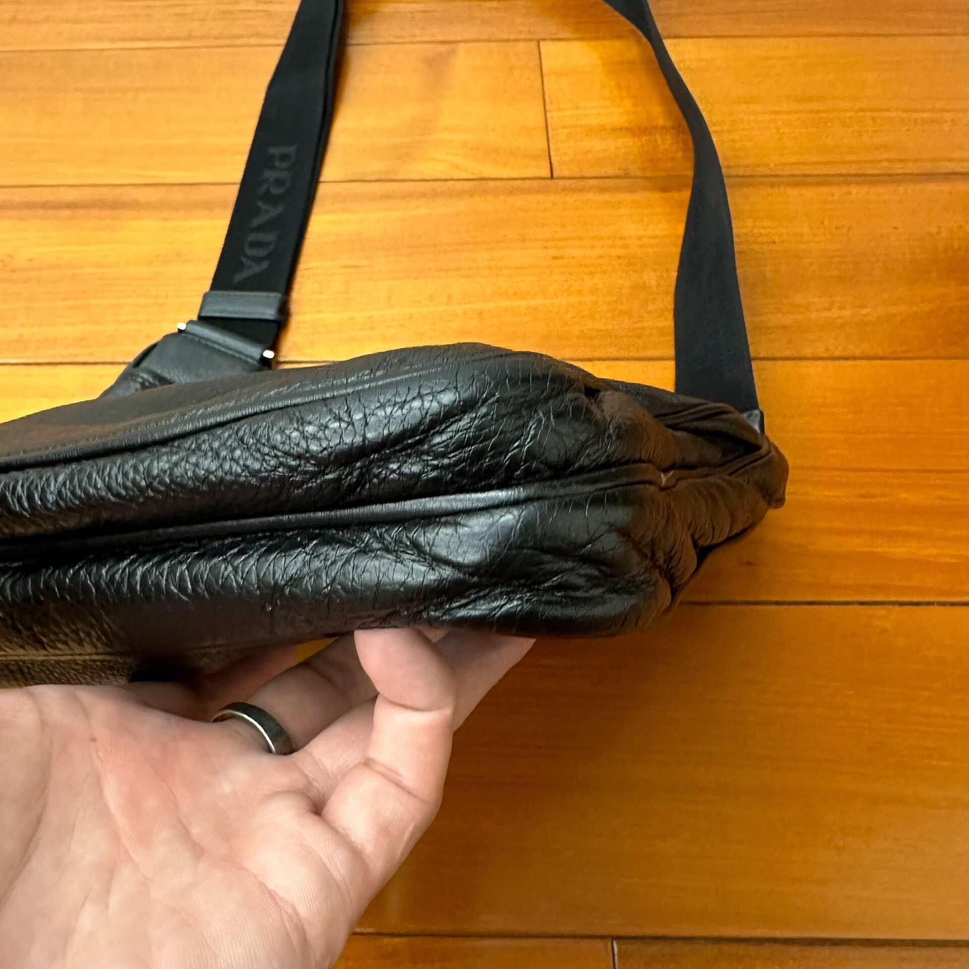 Prada Large Prada Leather Crossbody Bag Size ONE SIZE - 5 Thumbnail