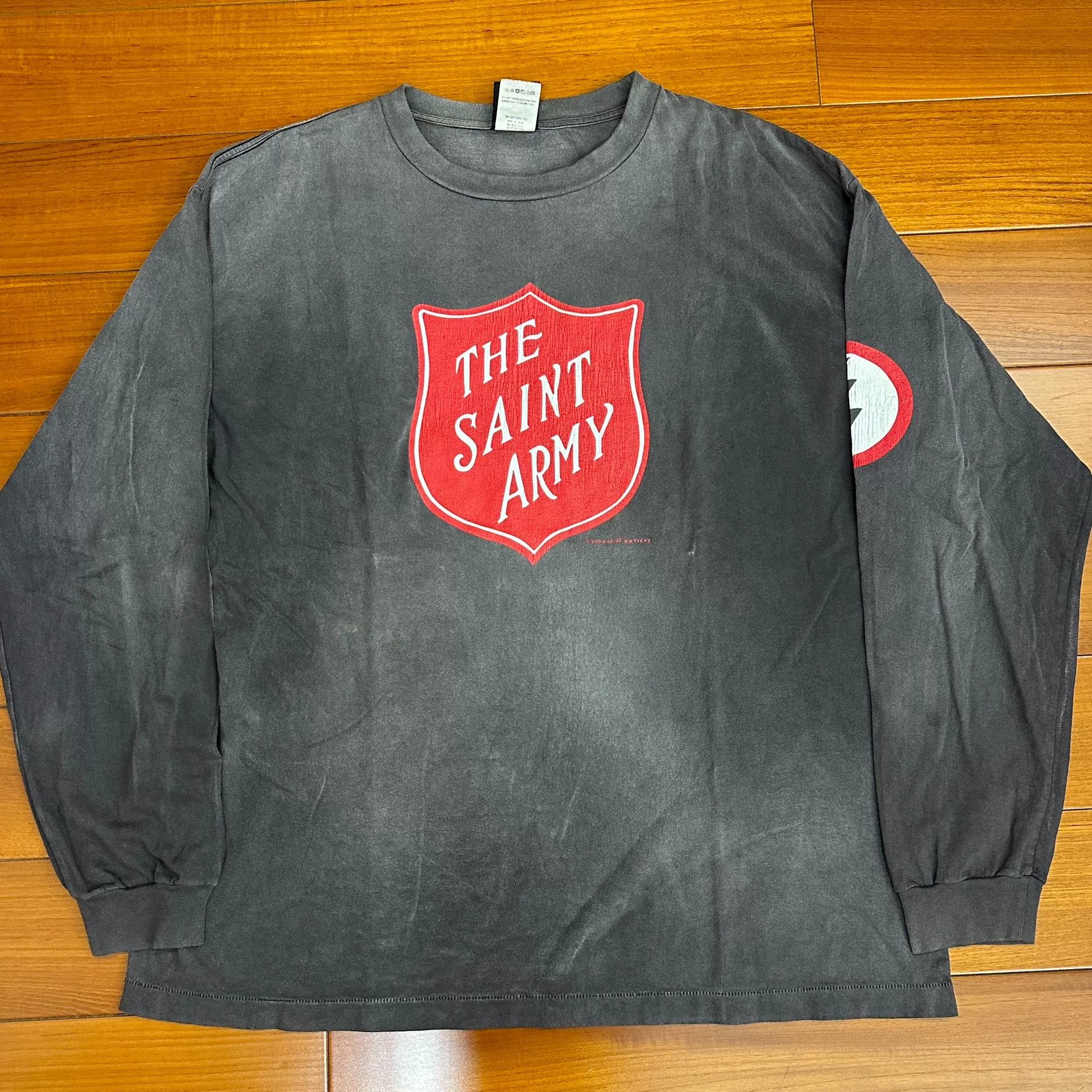 Saint Michael Saint Michael Black Red Long Sleeve Shirt Size US XXL / EU 58 / 5 - 2 Thumbnail