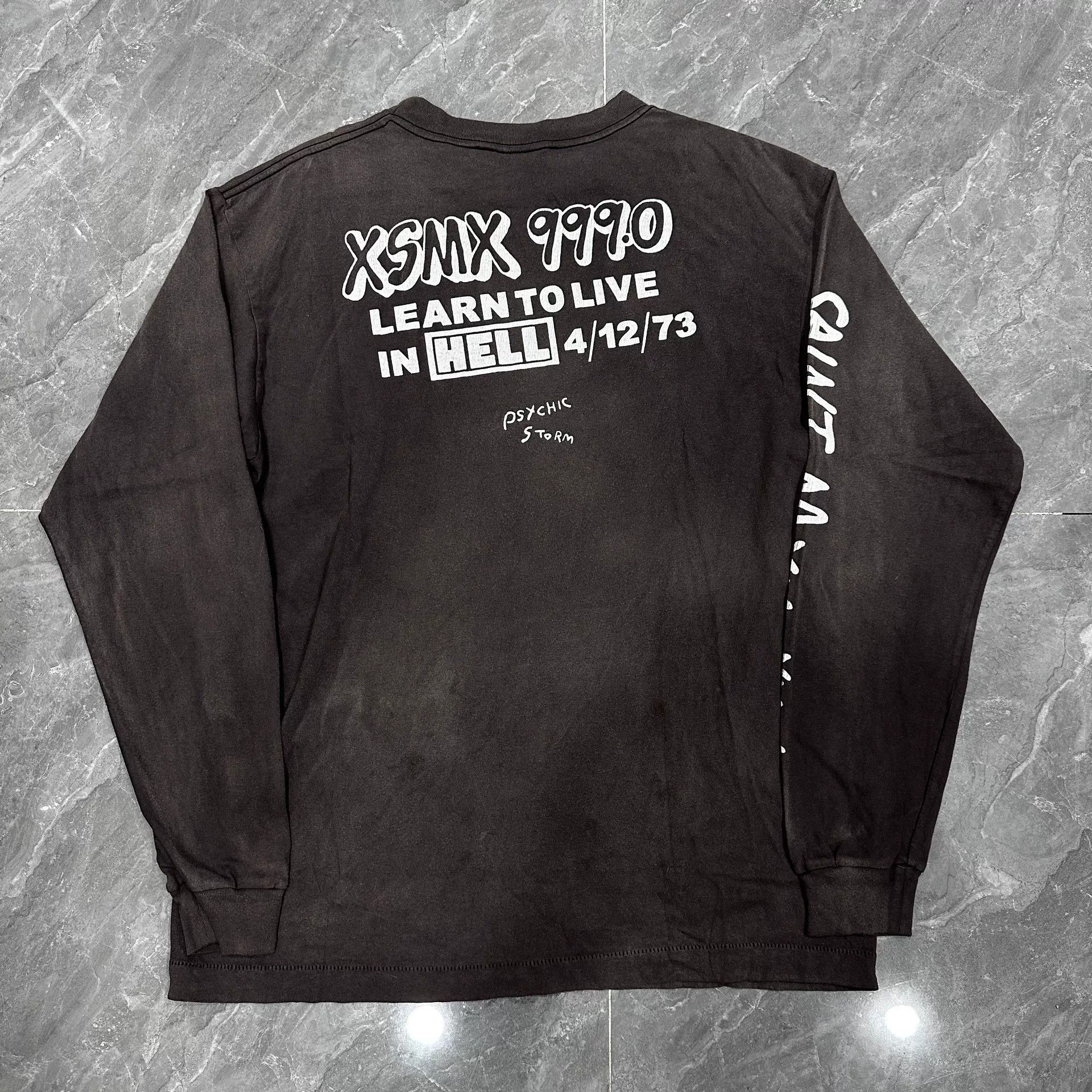 Saint Michael Saint Michael Distressed Black Long Sleeve Shirt Size US M / EU 48-50 / 2 - 2 Thumbnail