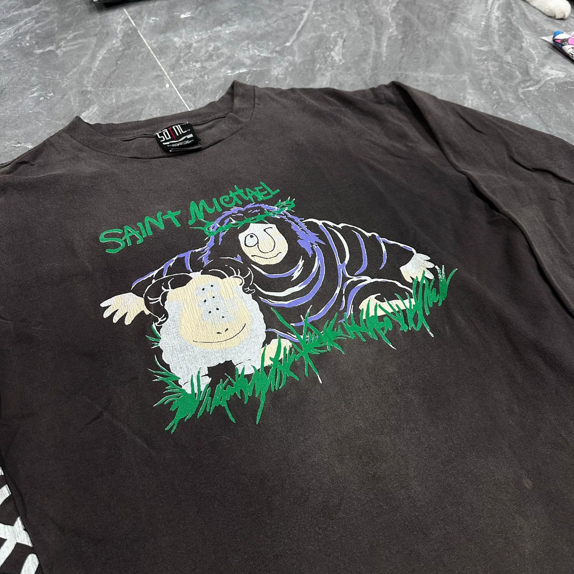 Saint Michael Saint Michael Distressed Black Long Sleeve Shirt Size US M / EU 48-50 / 2 - 3 Thumbnail