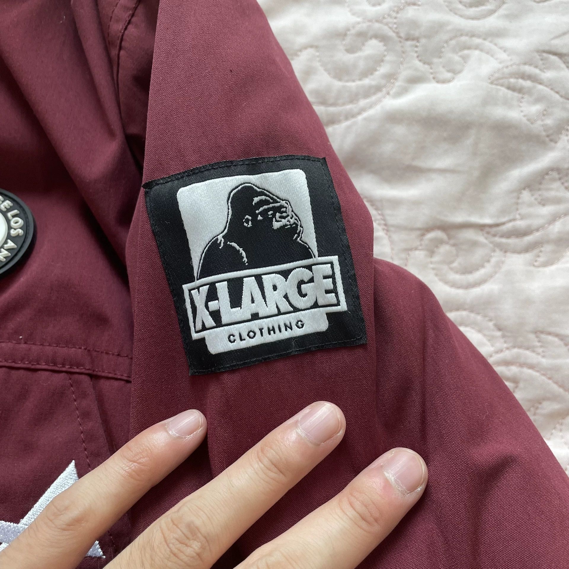 X-LARGE X-LARGE Burgundy Embroidered Hooded Jacket Size XL / US 12-14 / IT 48-50 - 6 Thumbnail