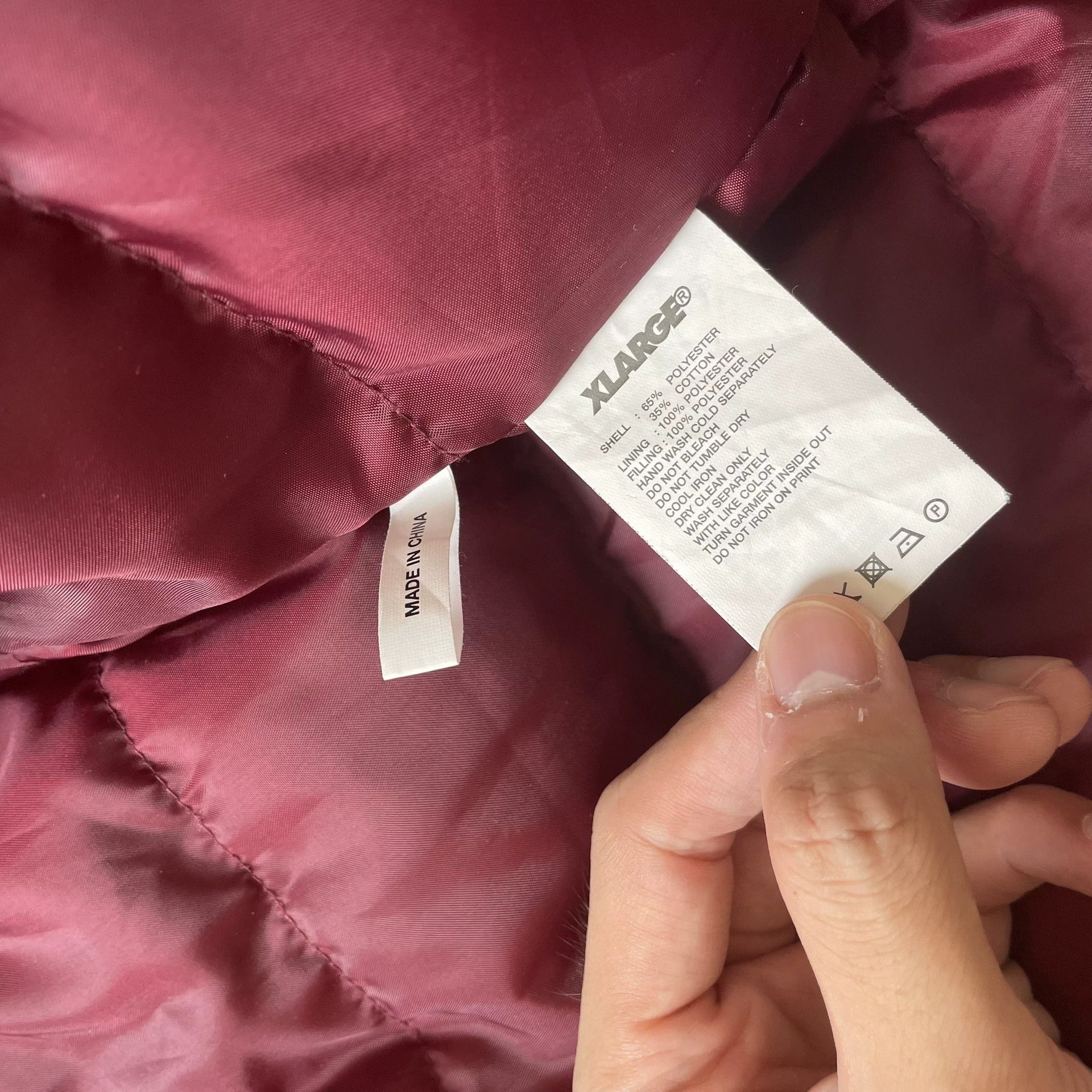 X-LARGE X-LARGE Burgundy Embroidered Hooded Jacket Size XL / US 12-14 / IT 48-50 - 8 Thumbnail