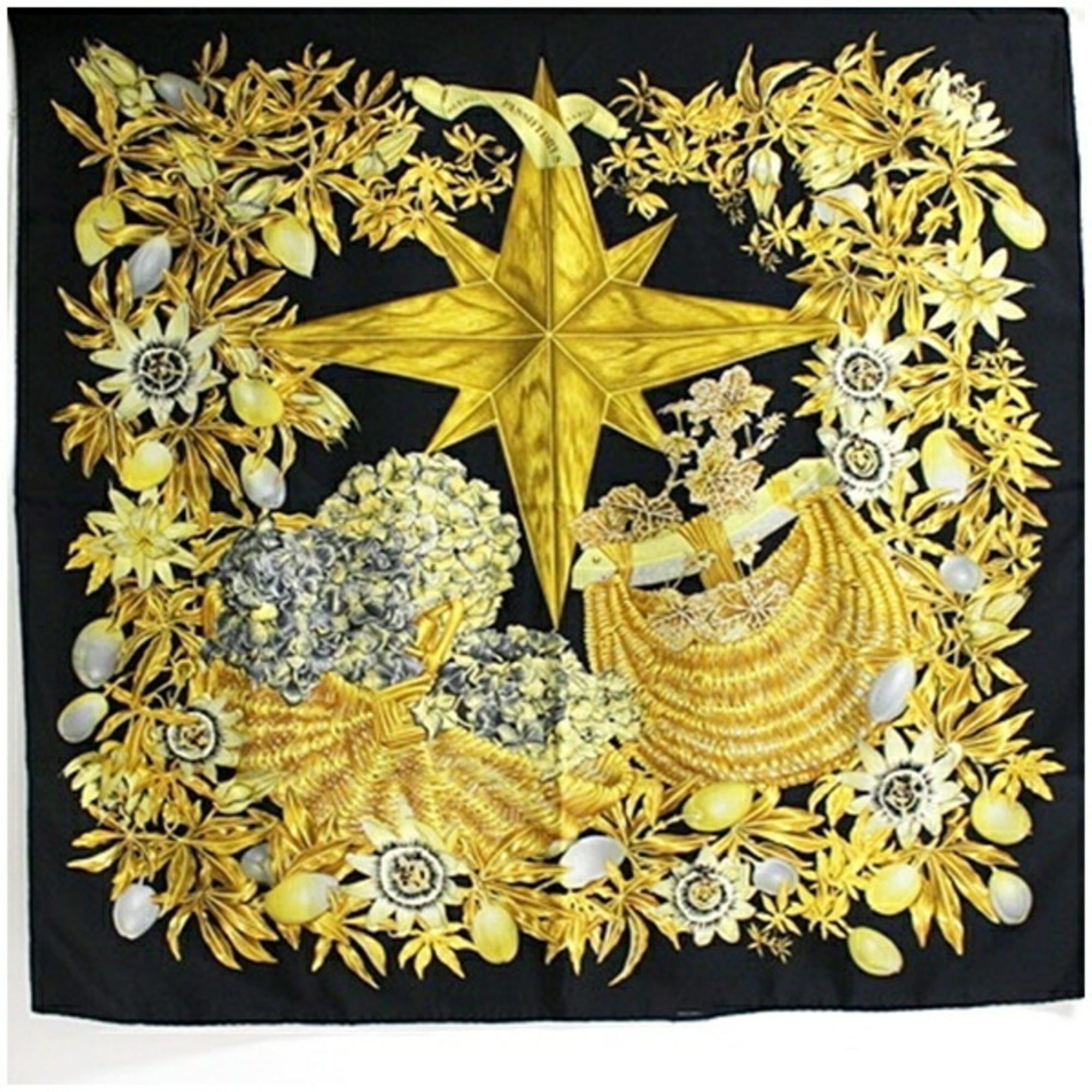 Hermes Hermes Scarf Muffler Carré 90 PASSIFLORES Passion Flower HERMES Women's Size ONE SIZE - 2 Thumbnail