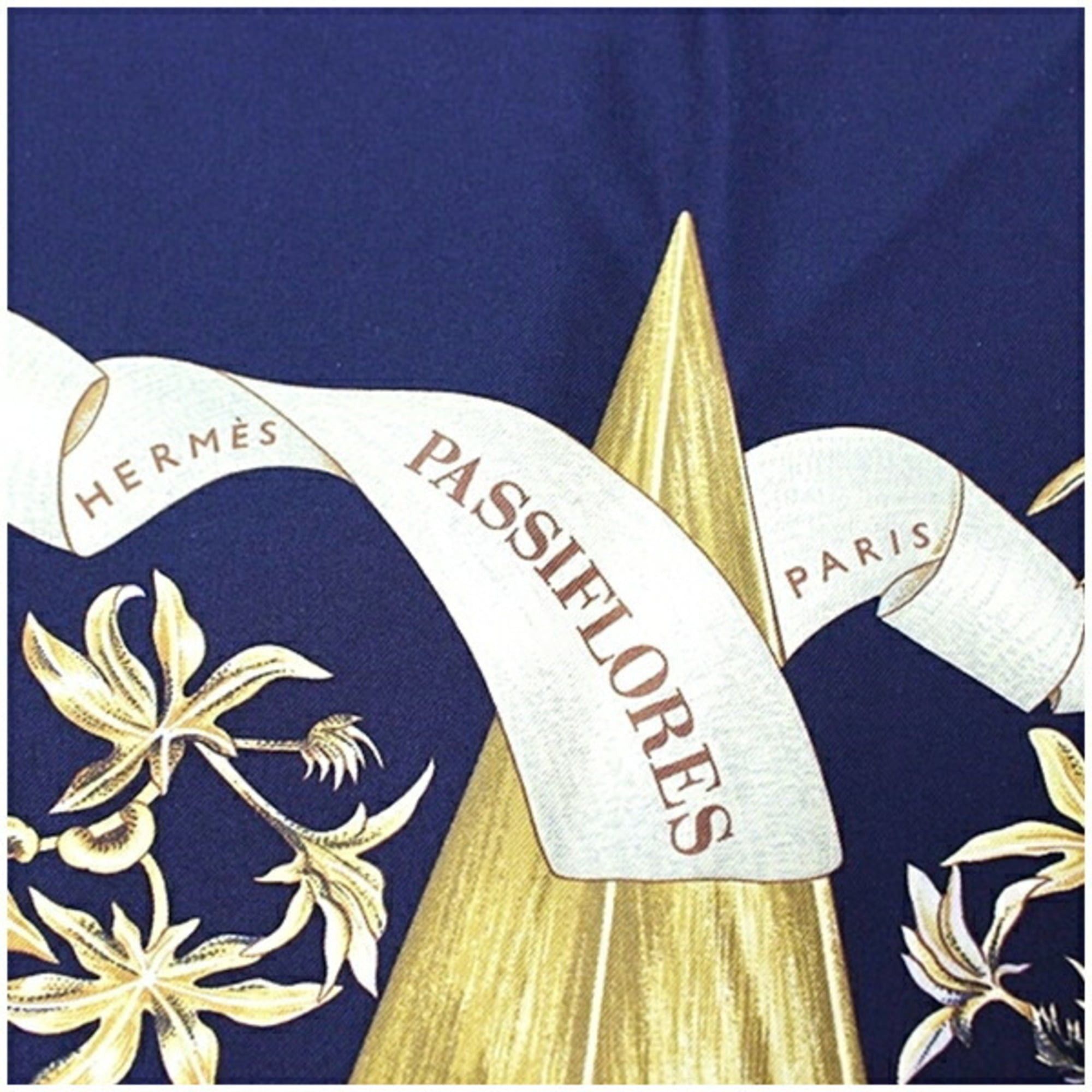 Hermes Hermes Scarf Muffler Carré 90 PASSIFLORES Passion Flower HERMES Women's Size ONE SIZE - 5 Thumbnail