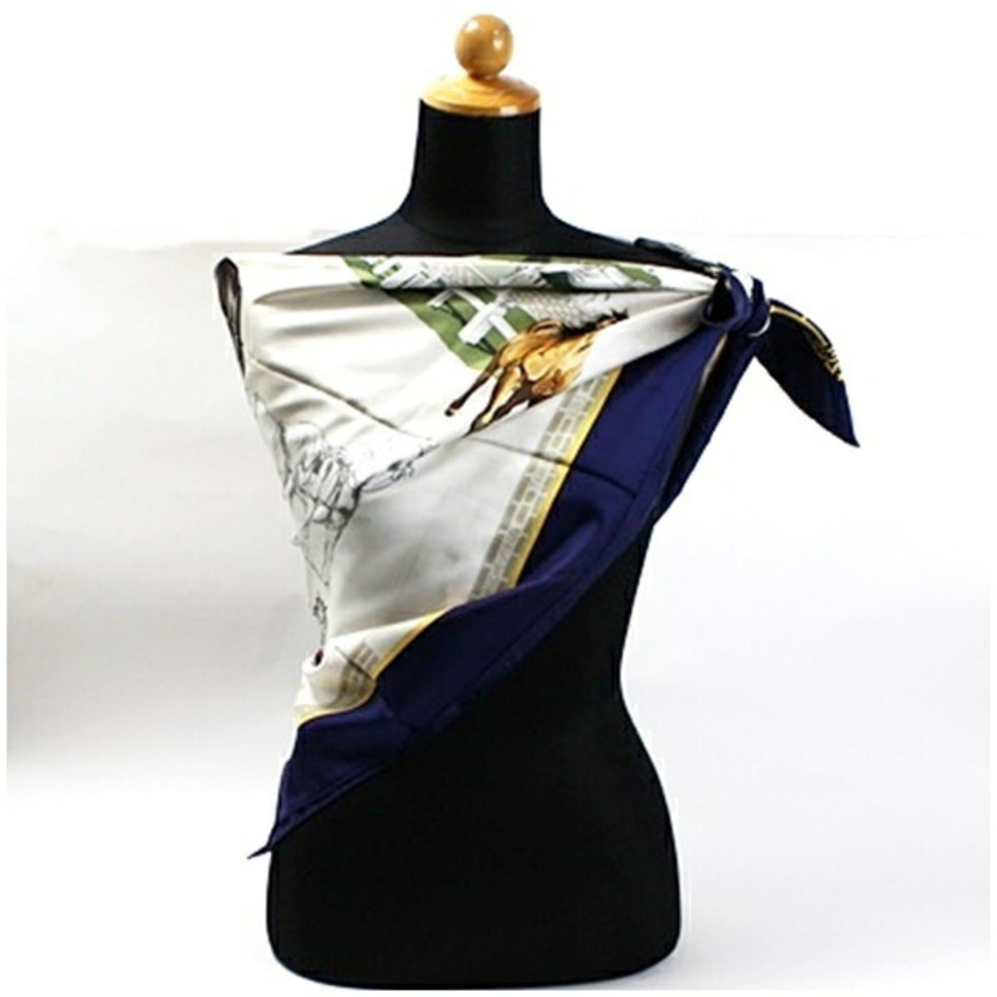 Hermes Hermes scarf/muffler Carré 90 LES HARAS NATIONAUX National Stud Farm HERMES women's Size ONE SIZE - 3 Thumbnail