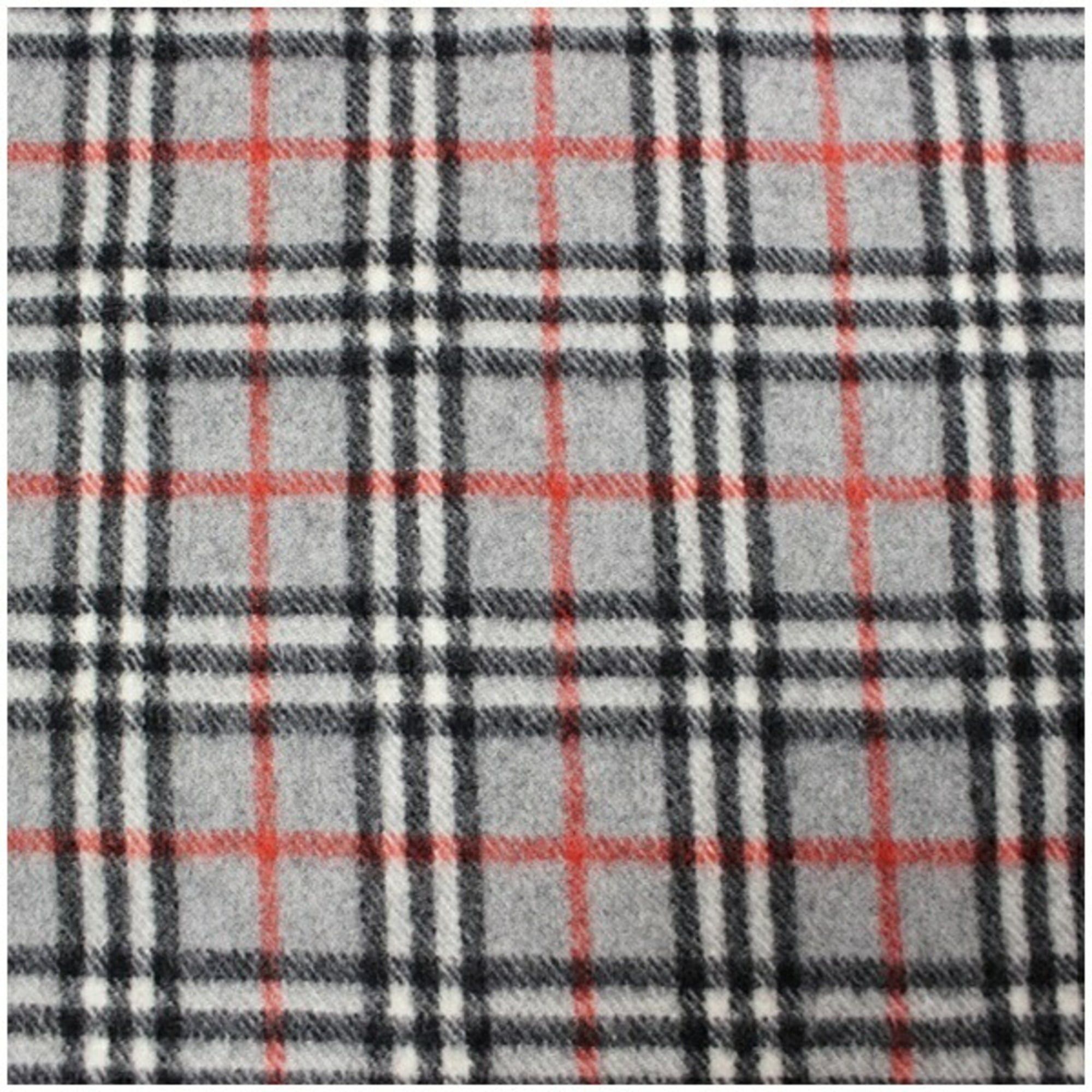 Burberry Burberry cashmere scarf, gray and check, 114 x 22 cm, for children Size ONE SIZE - 7 Thumbnail