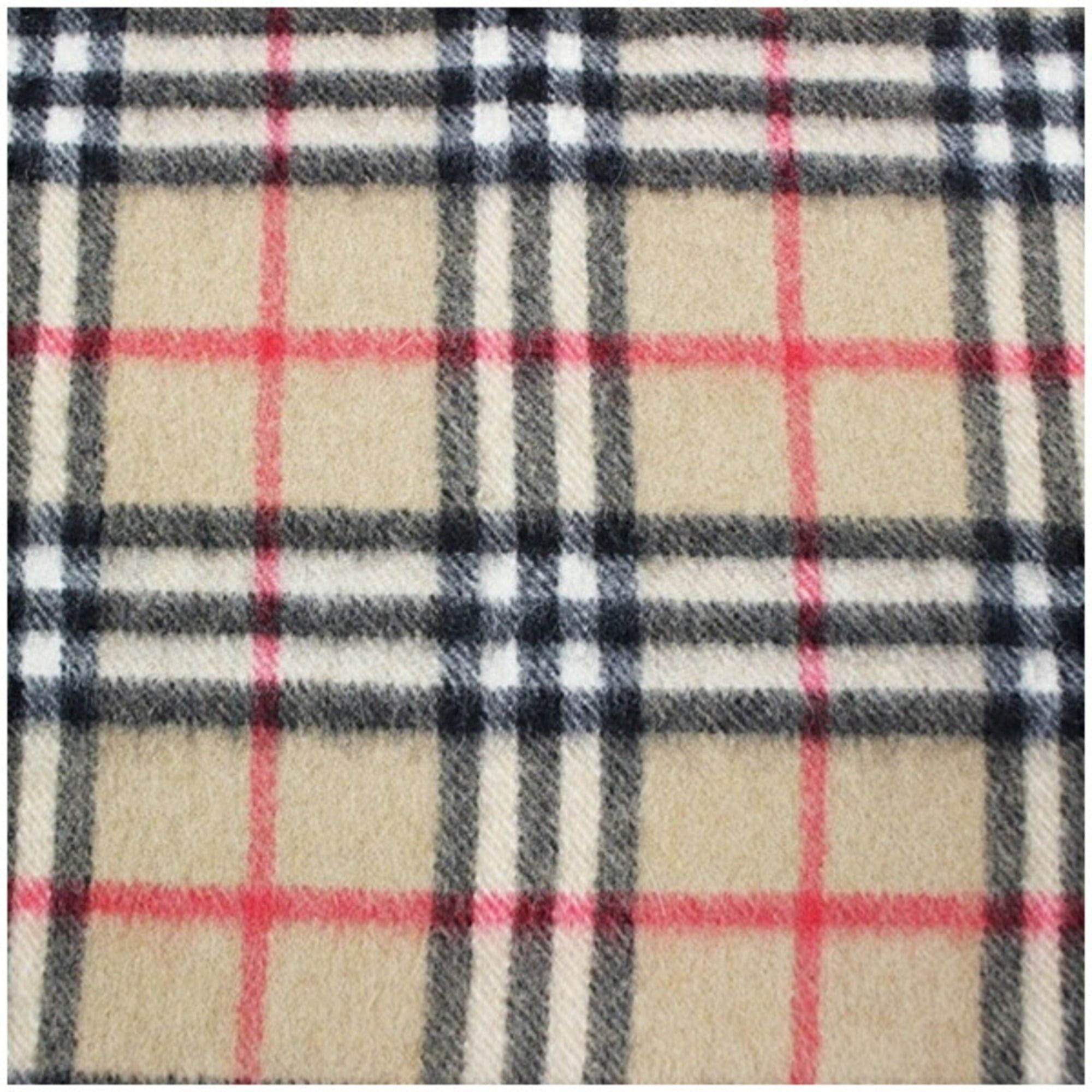 Burberry Burberry Cashmere Scarf, Camel x Check, 142 31 cm, Men's and Women's Size ONE SIZE - 7 Thumbnail