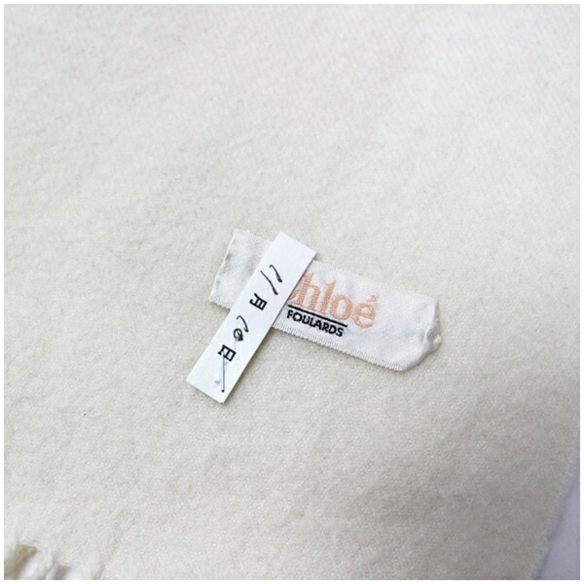 Chloe Chloé Chloe Large Scarf White 176 x 48 cm Women's Size ONE SIZE - 4 Thumbnail