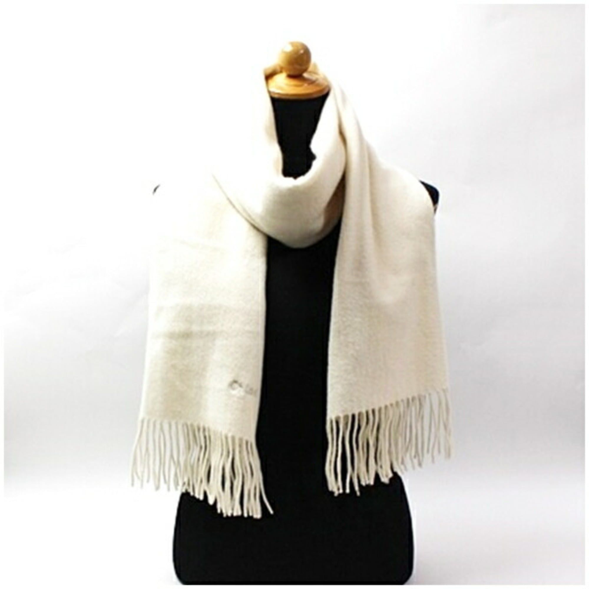 Chloe Chloé Chloe Large Scarf White 176 x 48 cm Women's Size ONE SIZE - 2 Thumbnail