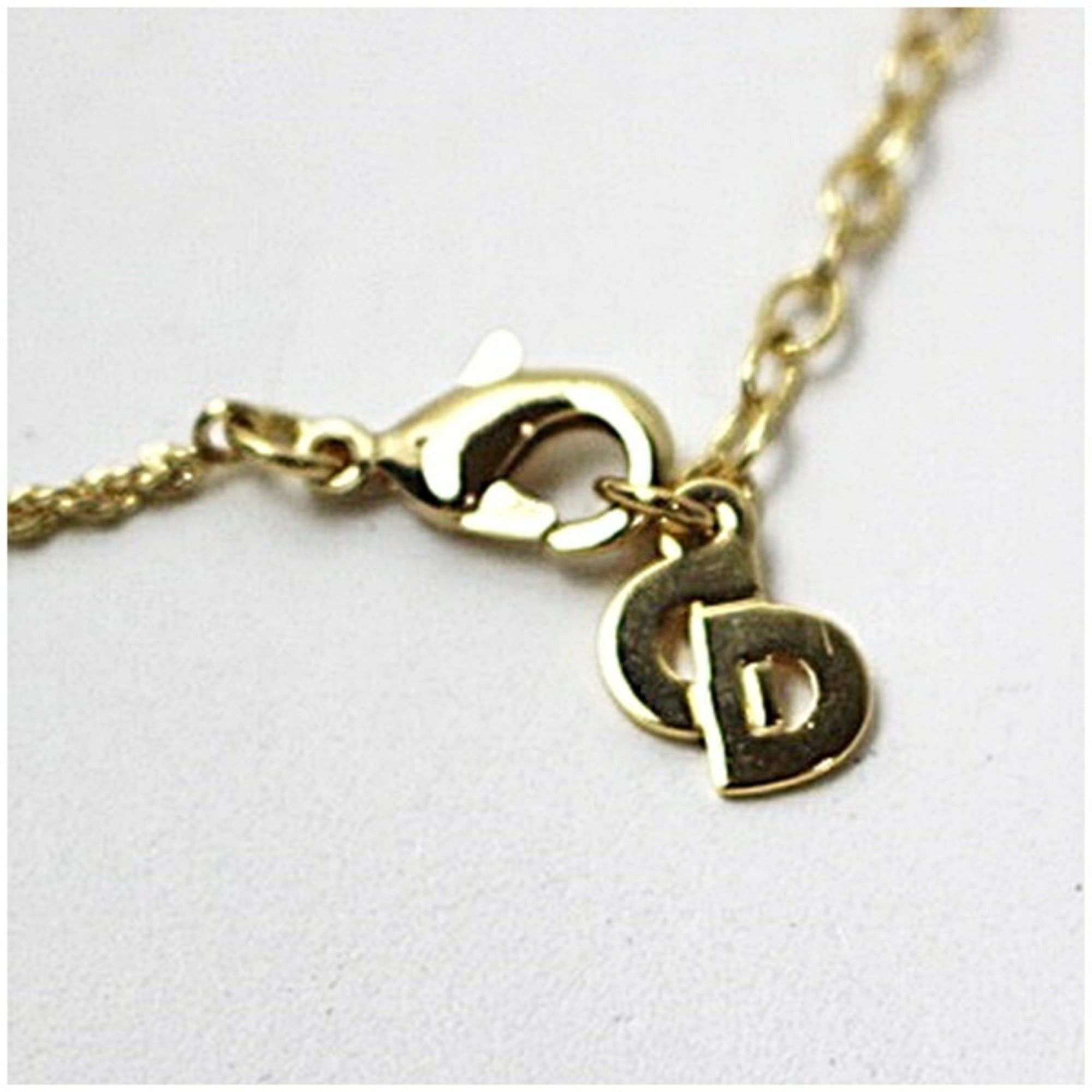 Dior Christian Dior necklace, gold-colored teardrop-shaped pendant for women. Size ONE SIZE - 5 Thumbnail