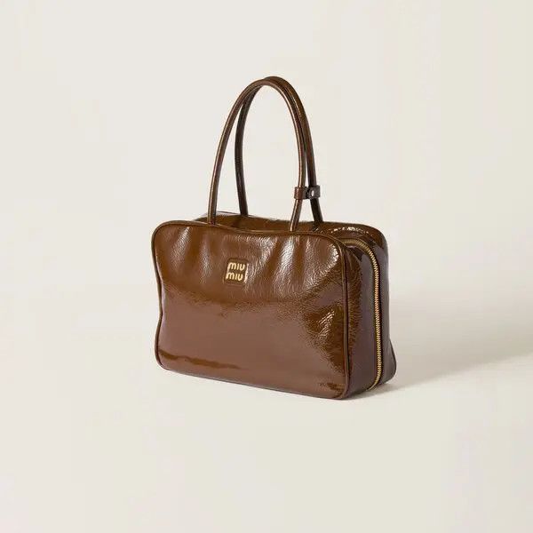 Miu Miu Beau Naplak Patent Leather Bag Size ONE SIZE - 3 Thumbnail
