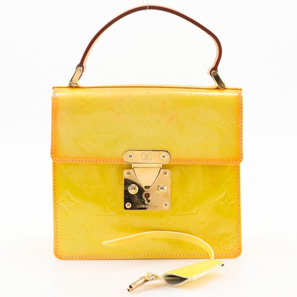 Louis Vuitton Louis Vuitton Louis Vuitton Spring Street Monogram Vernis Handbag Textile Handbag M91029 DUTY FREE for USA Size ONE SIZE - 18 Thumbnail