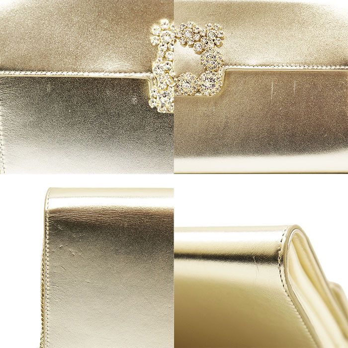 Roger Vivier Roger Vivier Roger Vivier Efflorescence Satin Leather Clutch Bag Leather Clutch Bag DUTY FREE for USA Size ONE SIZE - 4 Thumbnail