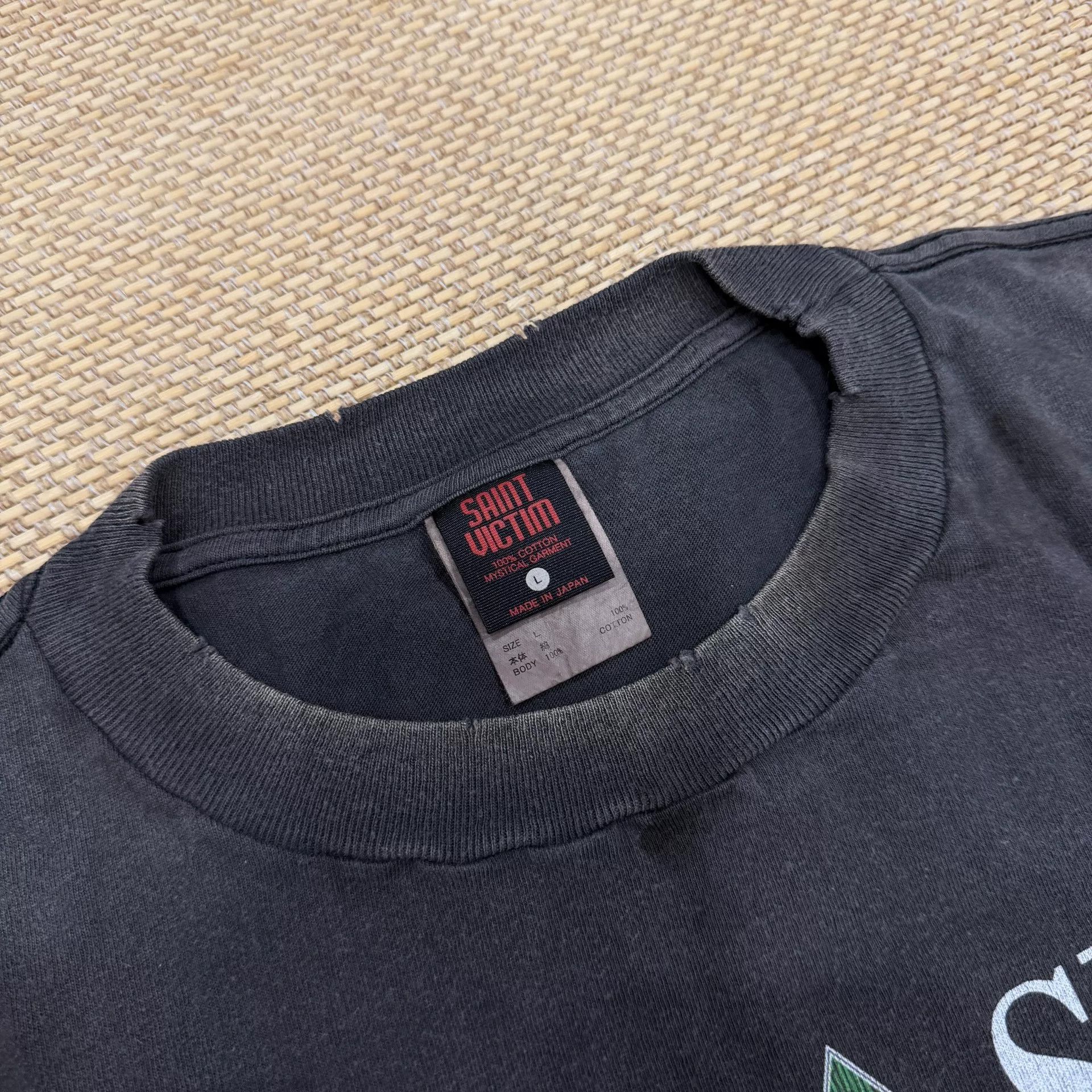 Saint Michael Saint Michael Ghost Shell Black T-Shirt Size US L / EU 52-54 / 3 - 3 Thumbnail