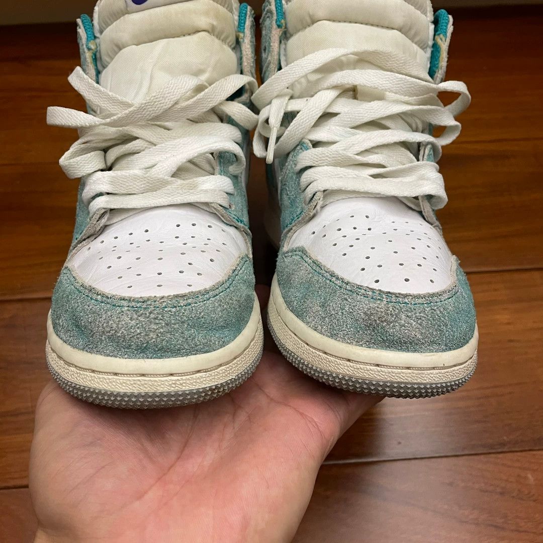 Jordan Brand Tiffany Blue Air Jordan 1 High Tops Size US 6.5 / IT 36.5 - 6 Thumbnail