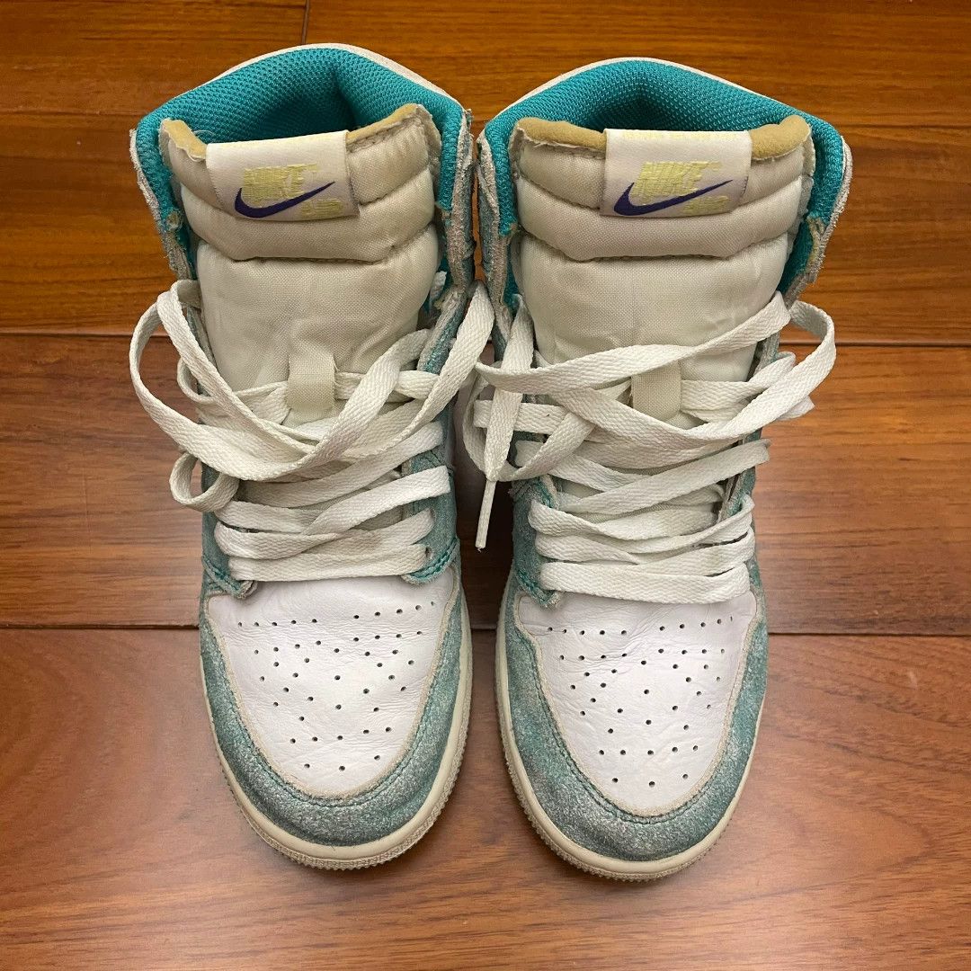 Jordan Brand Tiffany Blue Air Jordan 1 High Tops Size US 6.5 / IT 36.5 - 4 Thumbnail