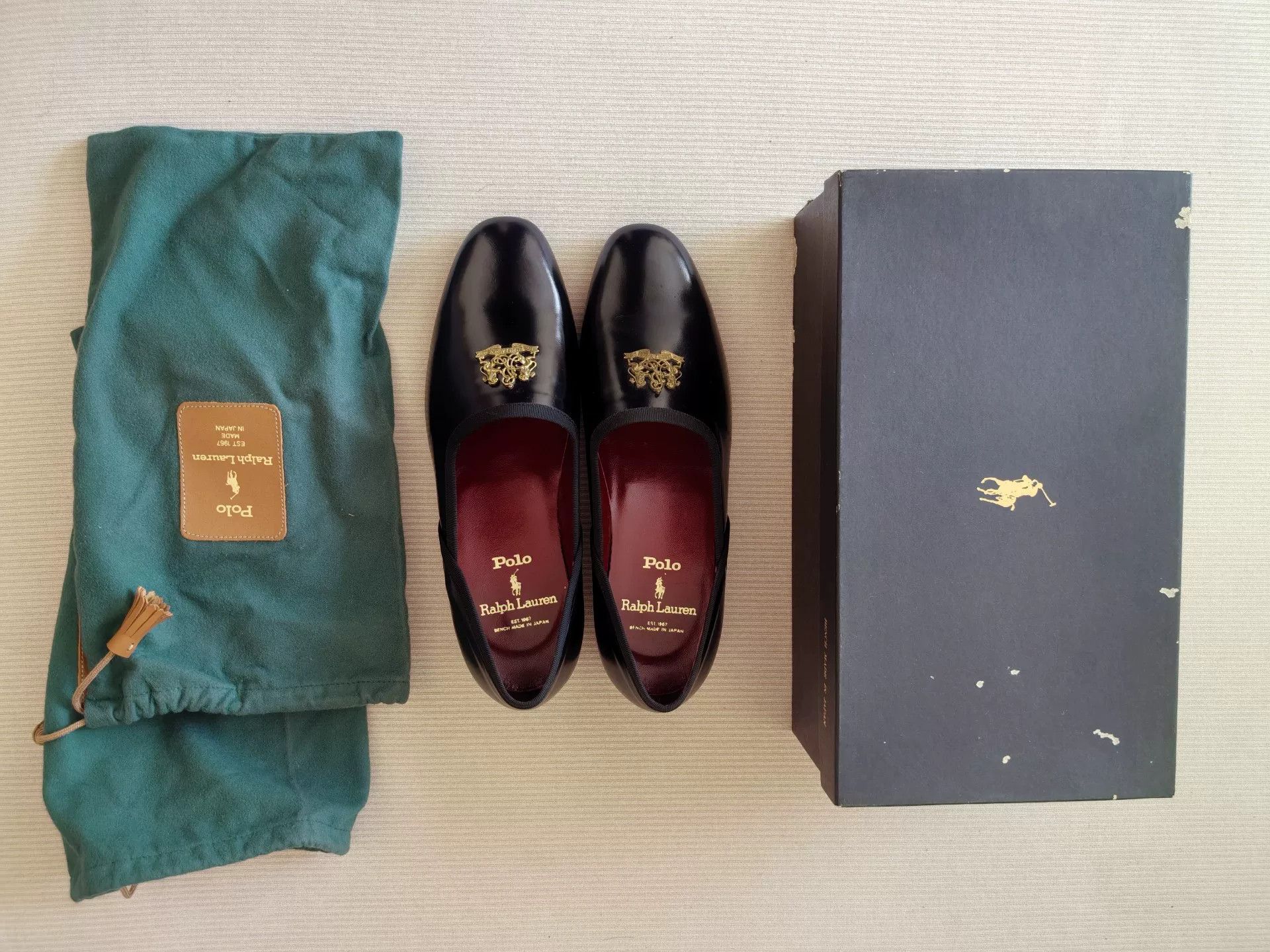 Polo Ralph Lauren Black Leather Loafers by Polo Ralph Lauren Size US 7 / EU 40 - 3 Thumbnail
