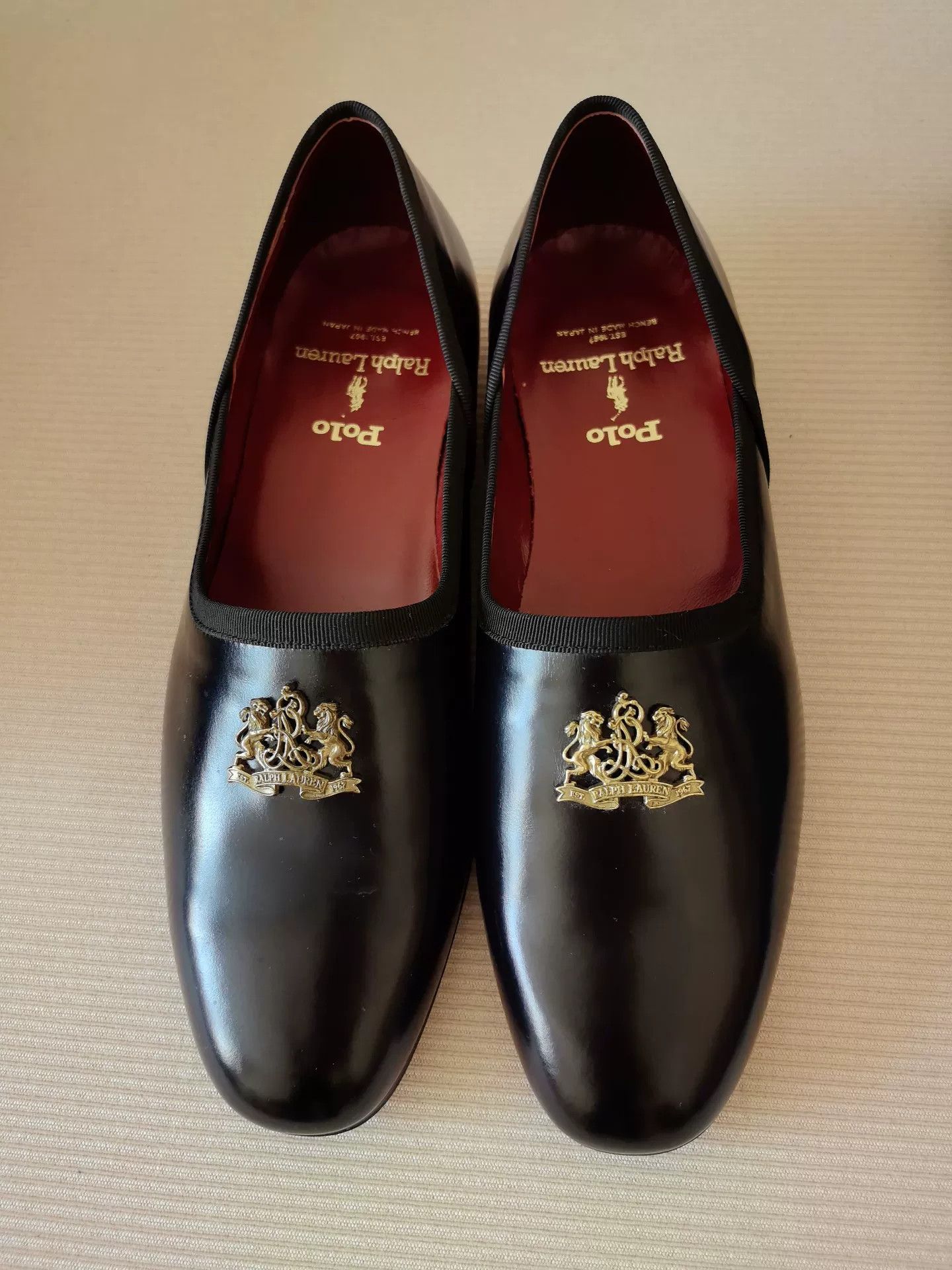 Polo Ralph Lauren Black Leather Loafers by Polo Ralph Lauren Size US 7 / EU 40 - 2 Thumbnail