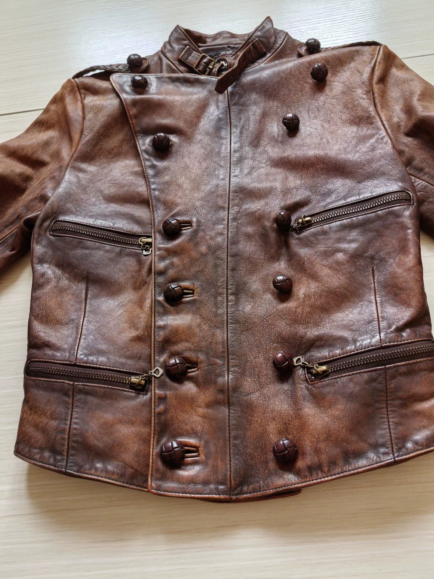 RRL Ralph Lauren RRL Women's Leather Jacket Vintage Style Size S / US 4 / IT 40 - 4 Thumbnail