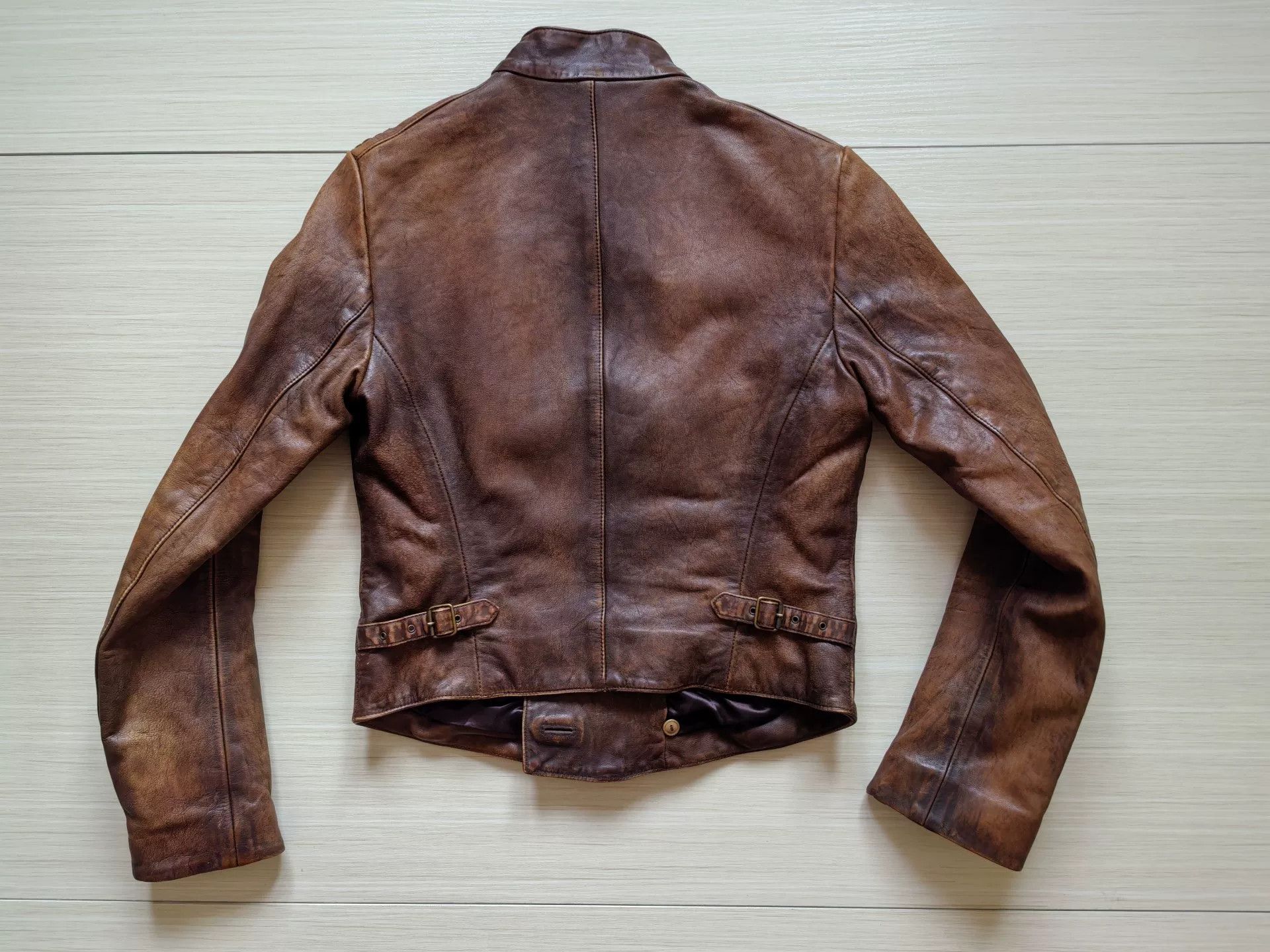 RRL Ralph Lauren RRL Women's Leather Jacket Vintage Style Size S / US 4 / IT 40 - 6 Thumbnail