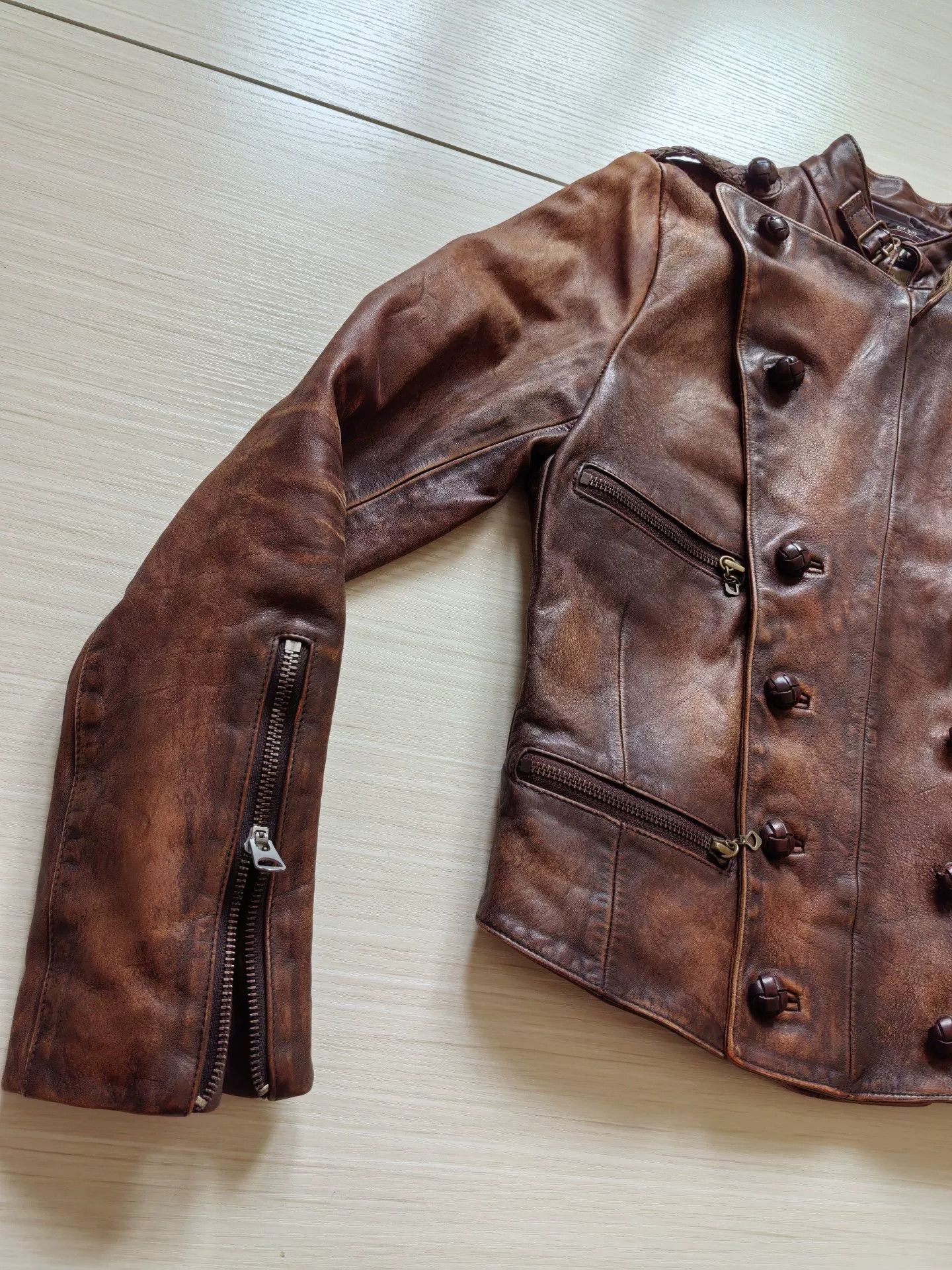 RRL Ralph Lauren RRL Women's Leather Jacket Vintage Style Size S / US 4 / IT 40 - 5 Thumbnail