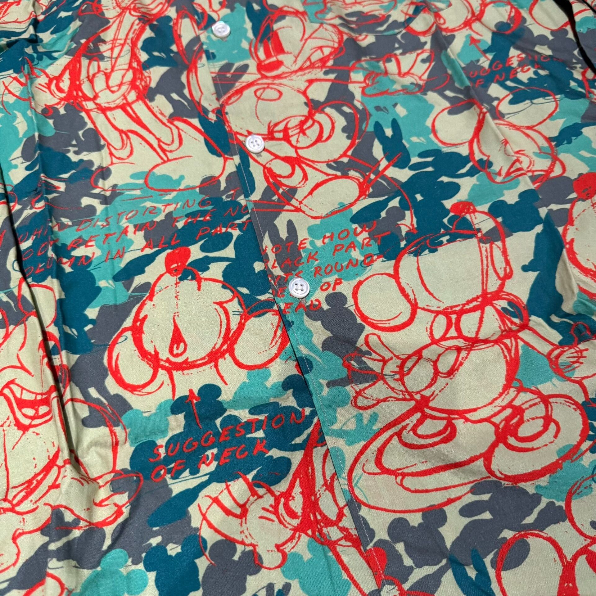 Comme des Garcons CDG Shirt x Disney Mickey Camo Long Sleeve Size US S / EU 44-46 / 1 - 3 Thumbnail
