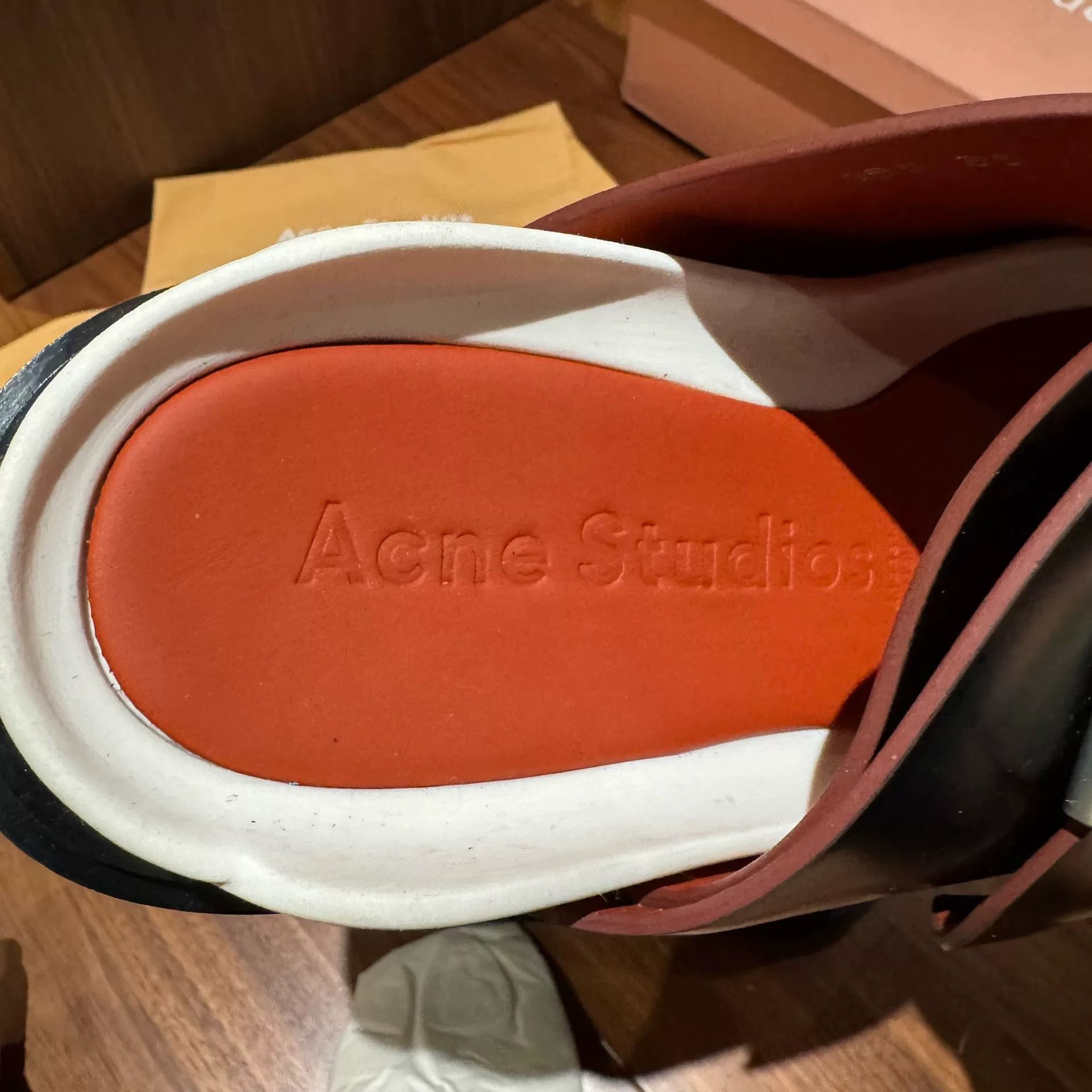 Acne Studios ACNE Women’s Black Platform Slide Sandals Size US 4 / IT 34 - 8 Thumbnail