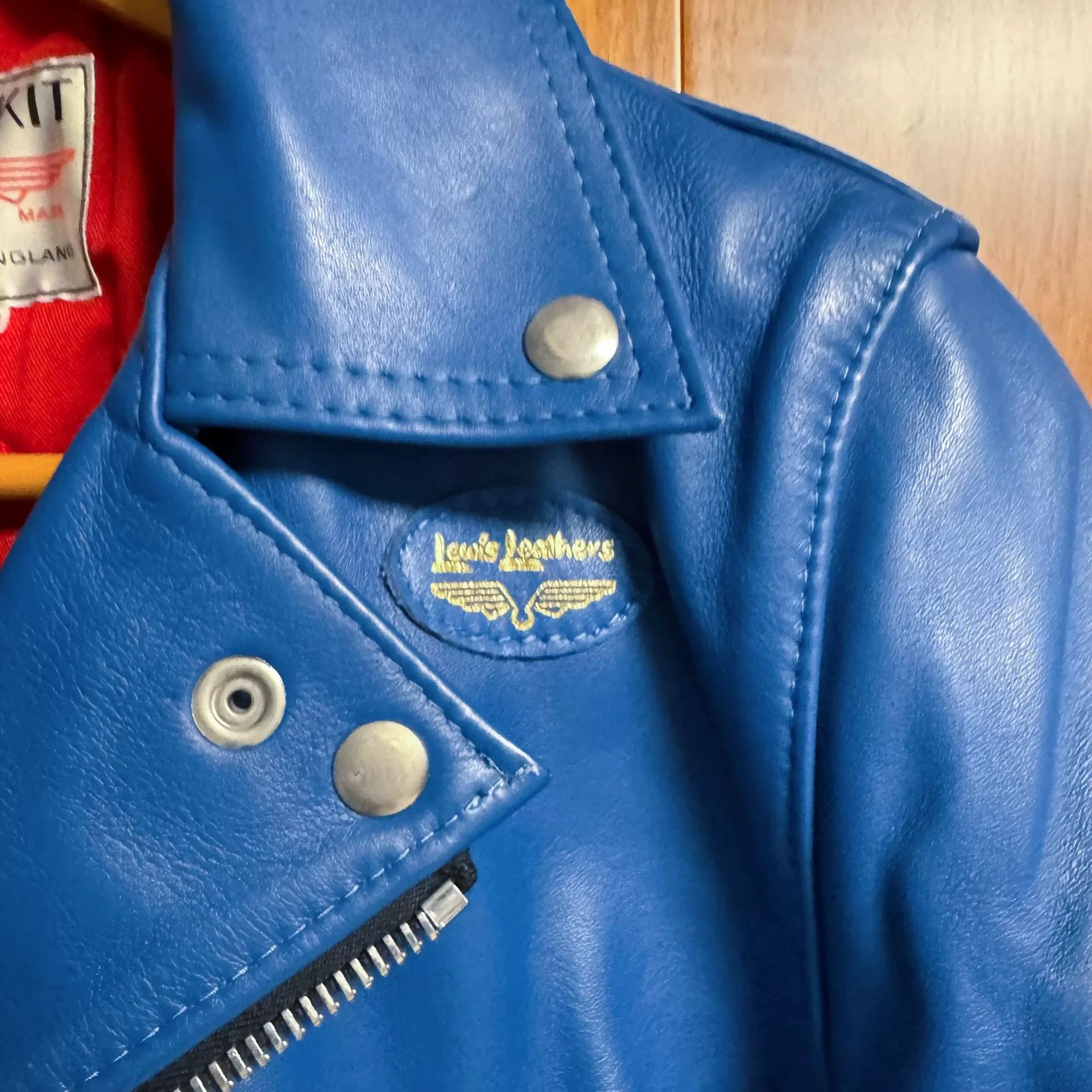 Lewis Leathers Lewis Leathers 391T Blue Leather Jacket Size US M / EU 48-50 / 2 - 6 Thumbnail