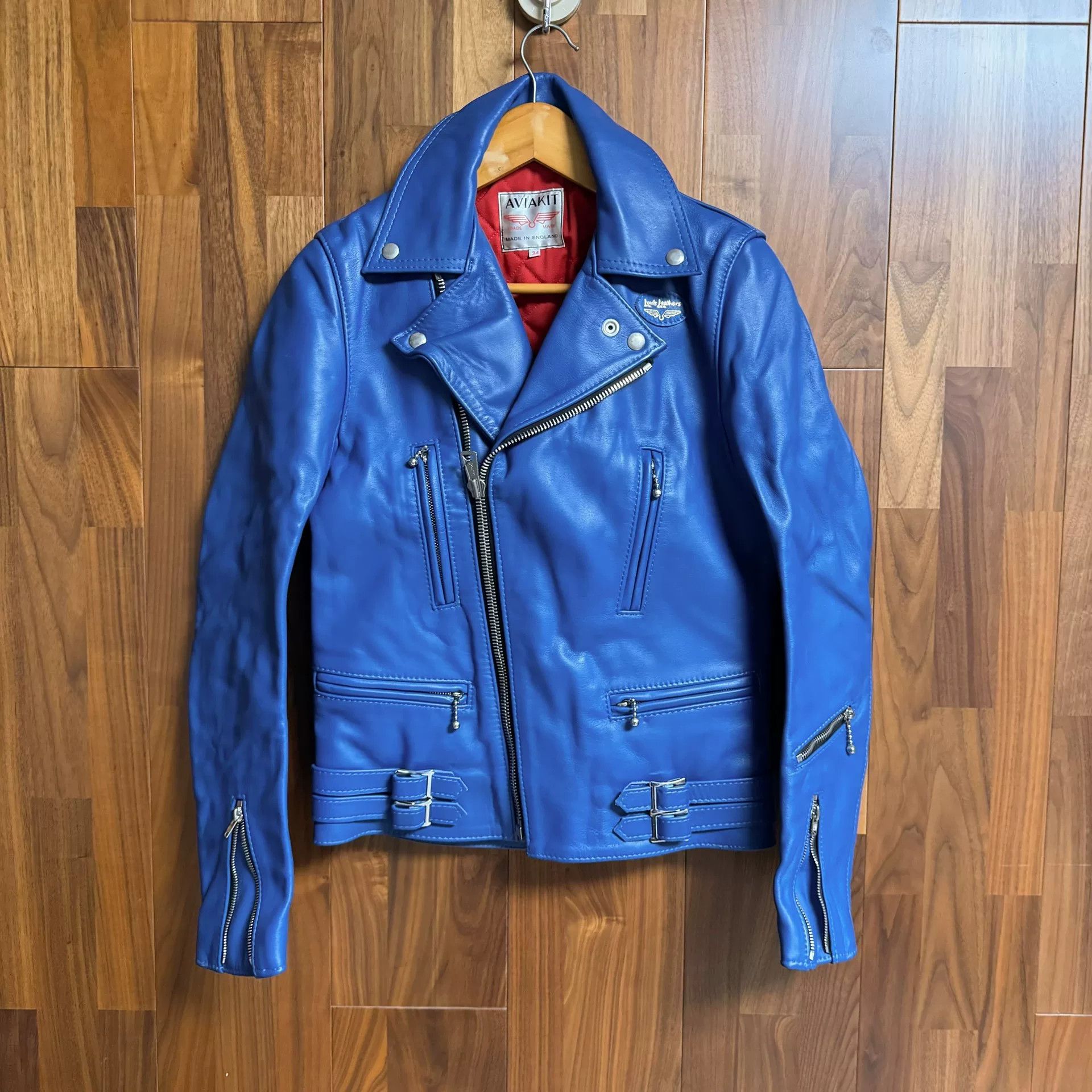 Lewis Leathers Lewis Leathers 391T Blue Leather Jacket Size US M / EU 48-50 / 2 - 5 Thumbnail