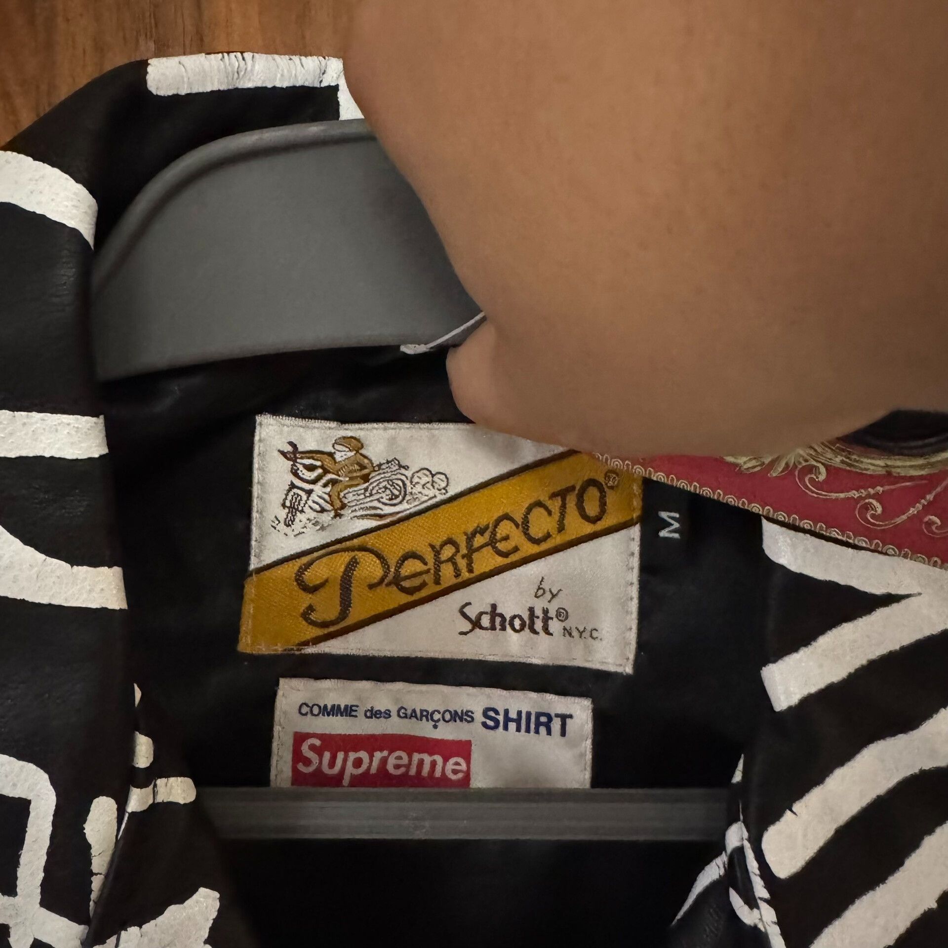 Comme des Garcons Rare CDG x Supreme Leather Motorcycle Jacket Size US M / EU 48-50 / 2 - 7 Thumbnail