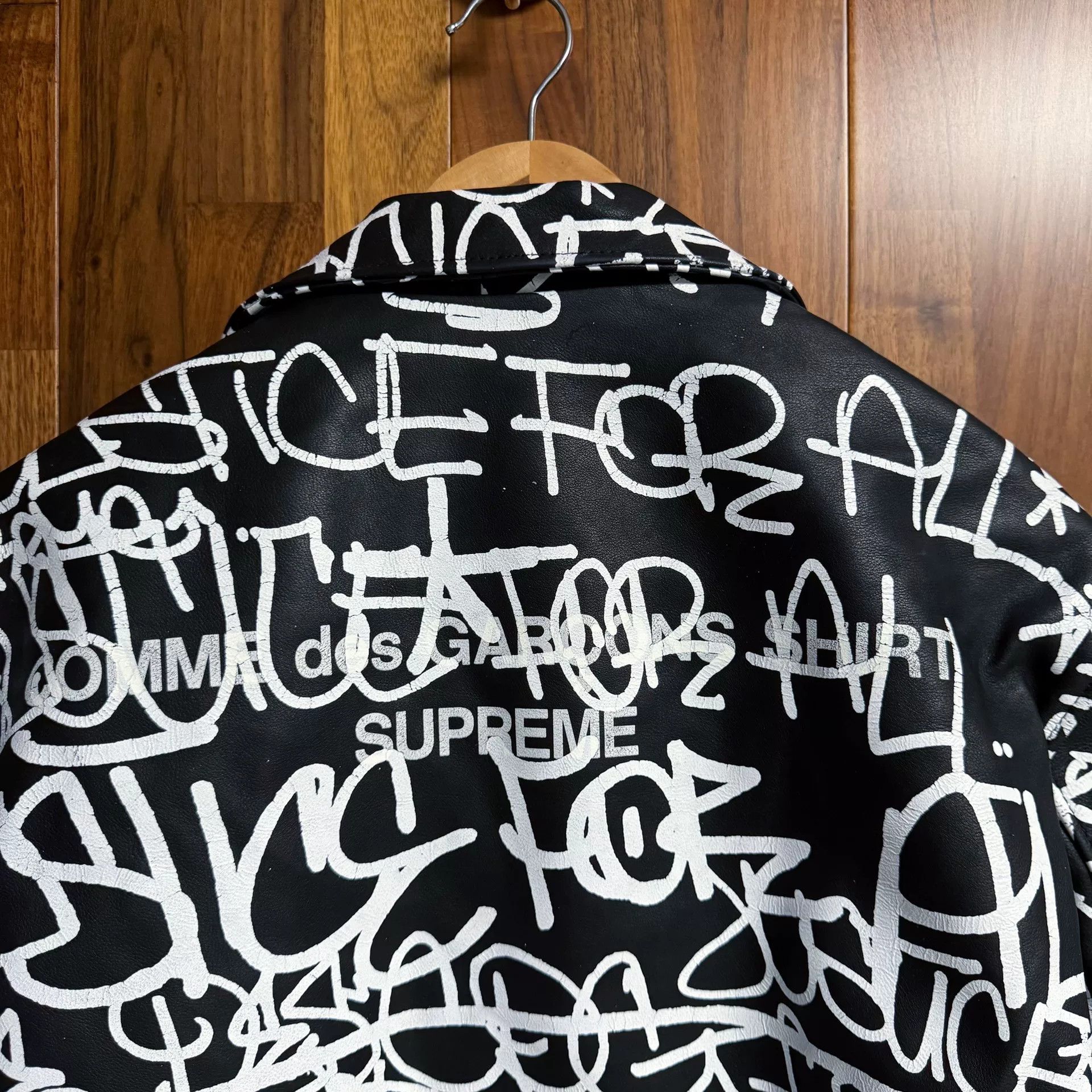 Comme des Garcons Rare CDG x Supreme Leather Motorcycle Jacket Size US M / EU 48-50 / 2 - 5 Thumbnail