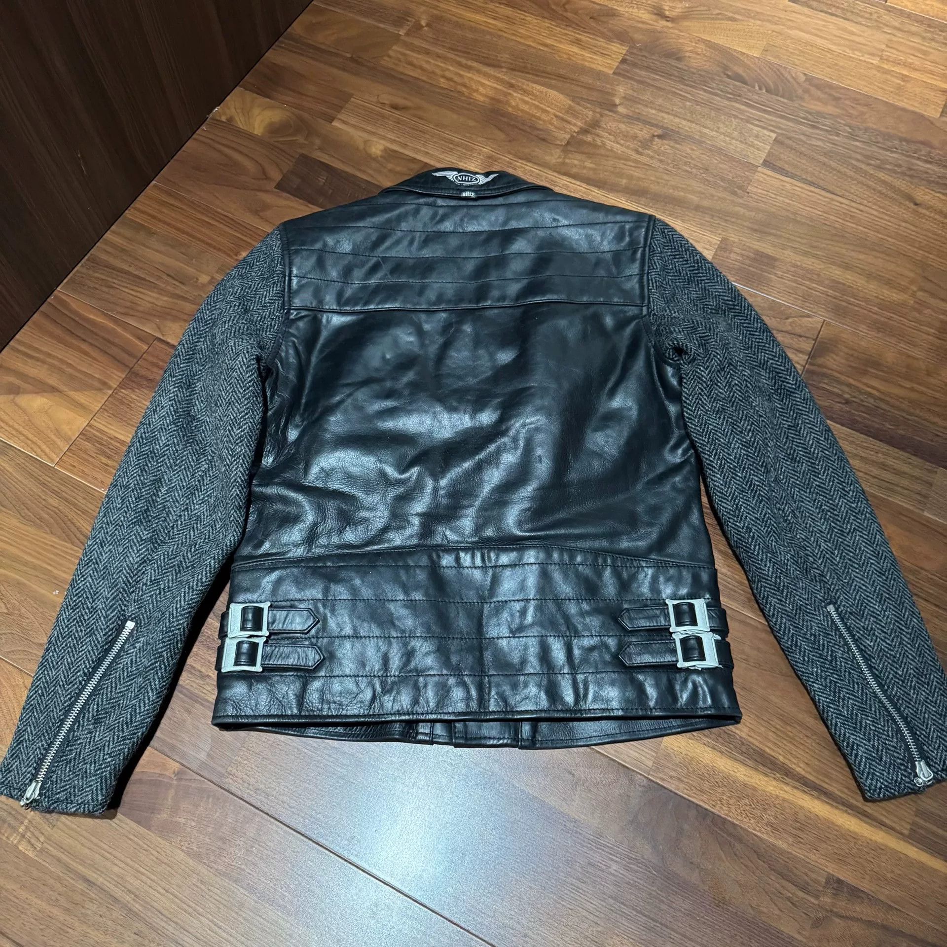 izzue nhiz x Harris Tweed Wool Motorcycle Jacket Size US S / EU 44-46 / 1 - 2 Thumbnail