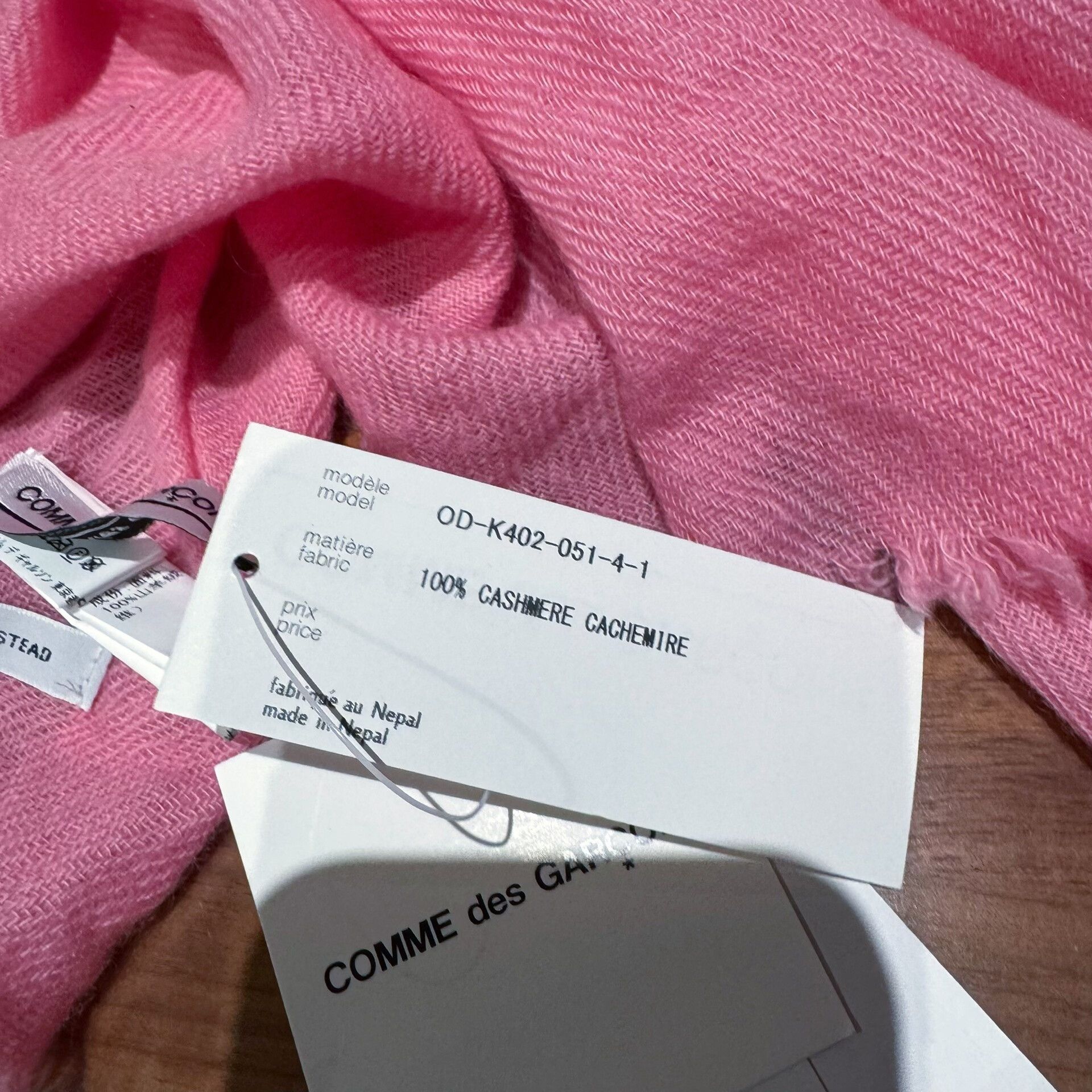 Comme des Garcons Comme des Garçons Cashmere Scarf Size ONE SIZE - 6 Thumbnail