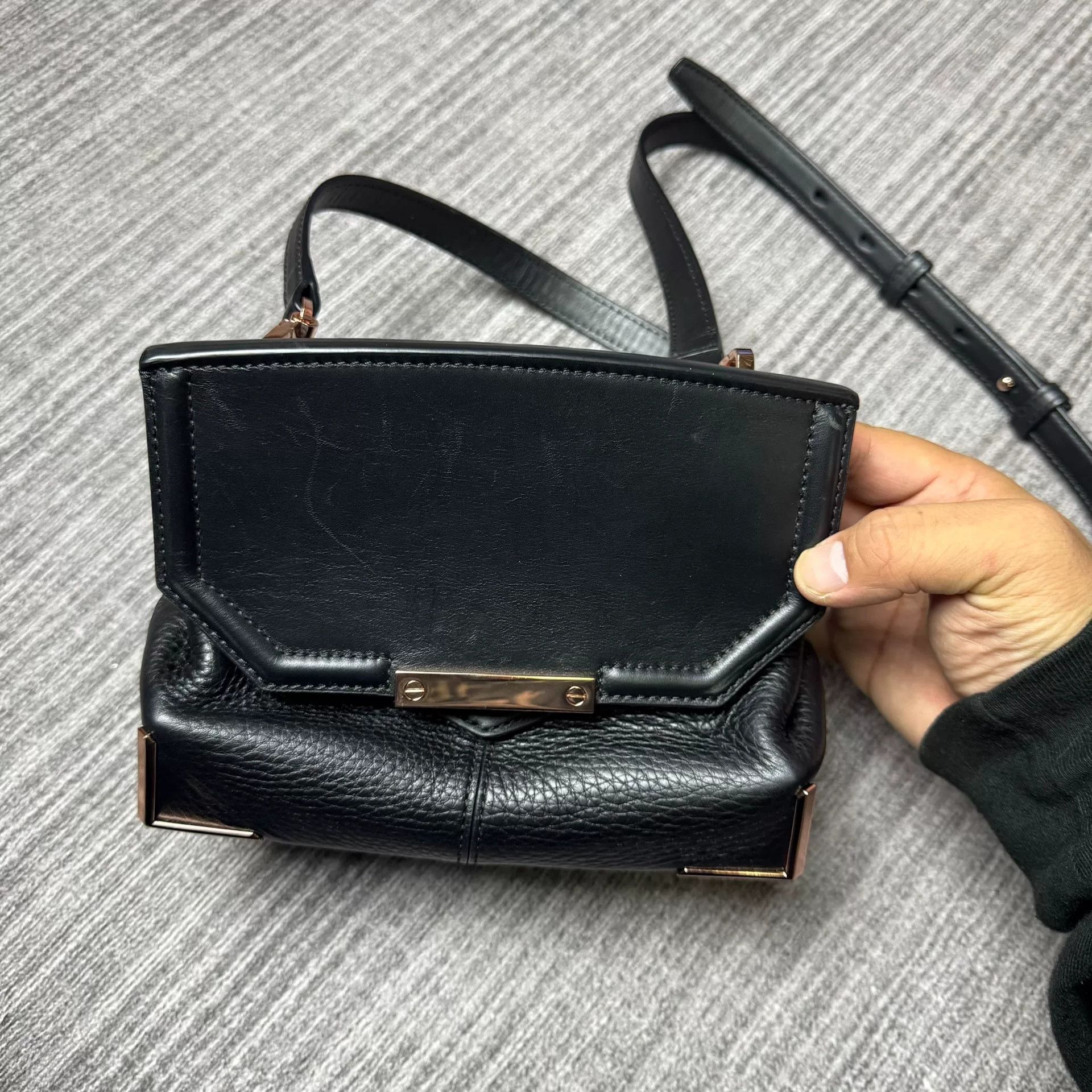 Alexander Wang Alexander Wang Black Shoulder Leather Bag Size ONE SIZE - 2 Thumbnail