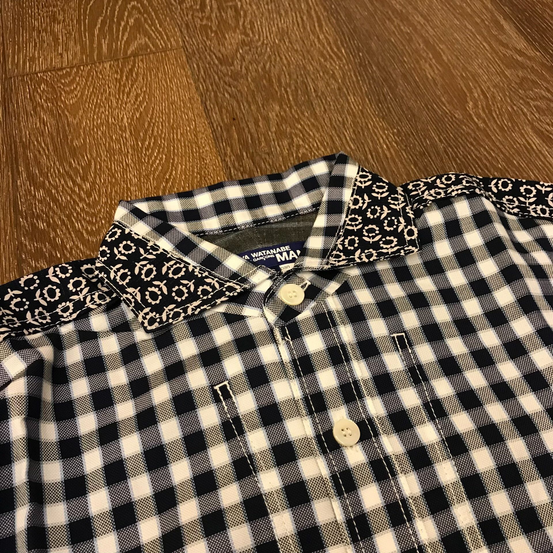 Junya Watanabe Junya Watanabe Man Floral Plaid Shirt Size US S / EU 44-46 / 1 - 4 Thumbnail