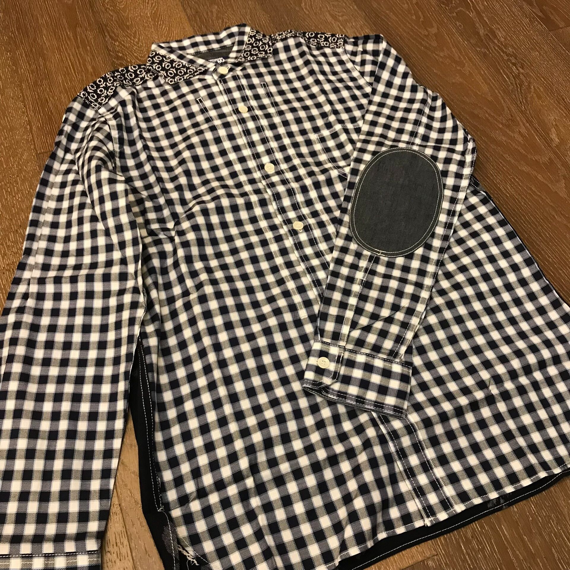 Junya Watanabe Junya Watanabe Man Floral Plaid Shirt Size US S / EU 44-46 / 1 - 2 Thumbnail