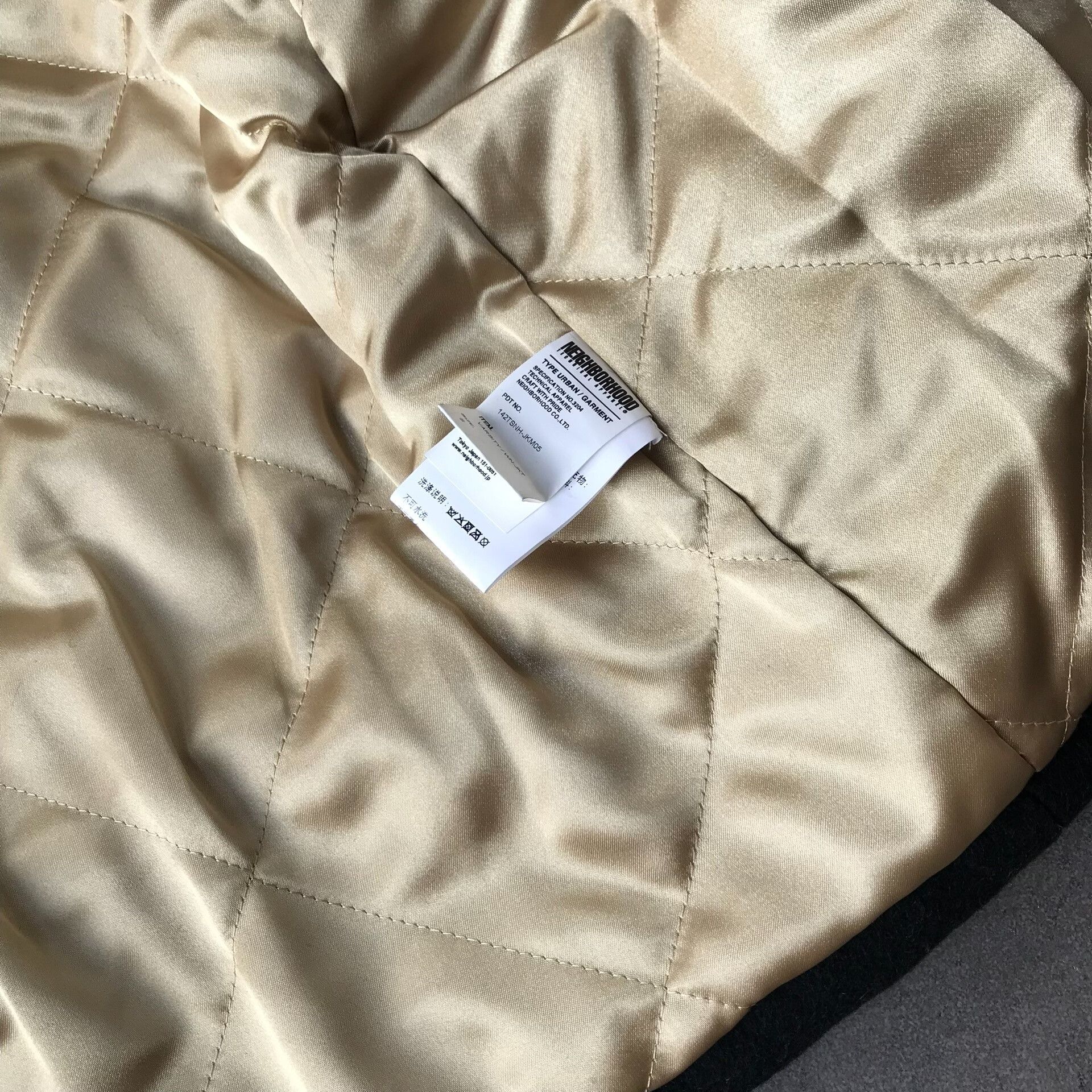 Neighborhood Black and Beige Wool Leather Jacket Size US S / EU 44-46 / 1 - 9 Thumbnail