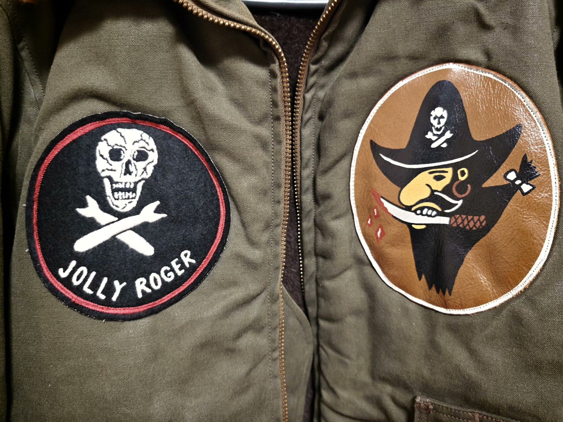 Freewheelers Freewheelers B10 Flight Jacket with Skull Design Size US XXS / EU 40 - 8 Thumbnail
