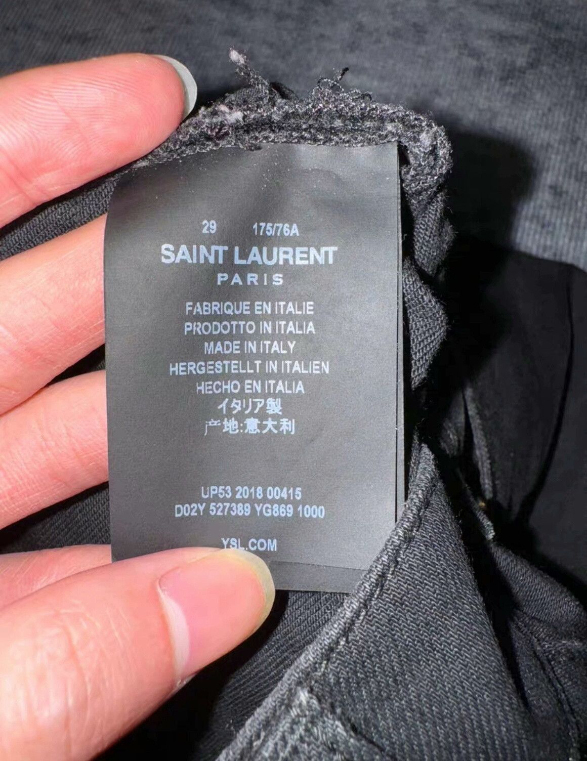 Saint Laurent Paris Saint Laurent SLP Black Denim Pants Size US 29 - 5 Thumbnail