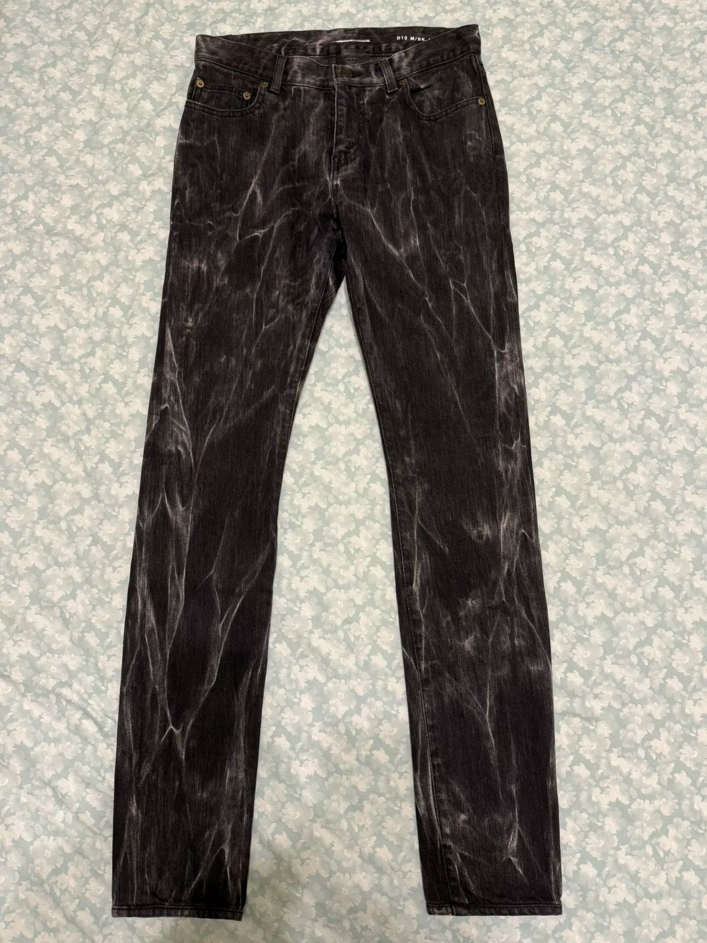 Saint Laurent Paris Saint Laurent Rippled Denim Pants Size 28 Size US 28 / EU 44 - 2 Thumbnail