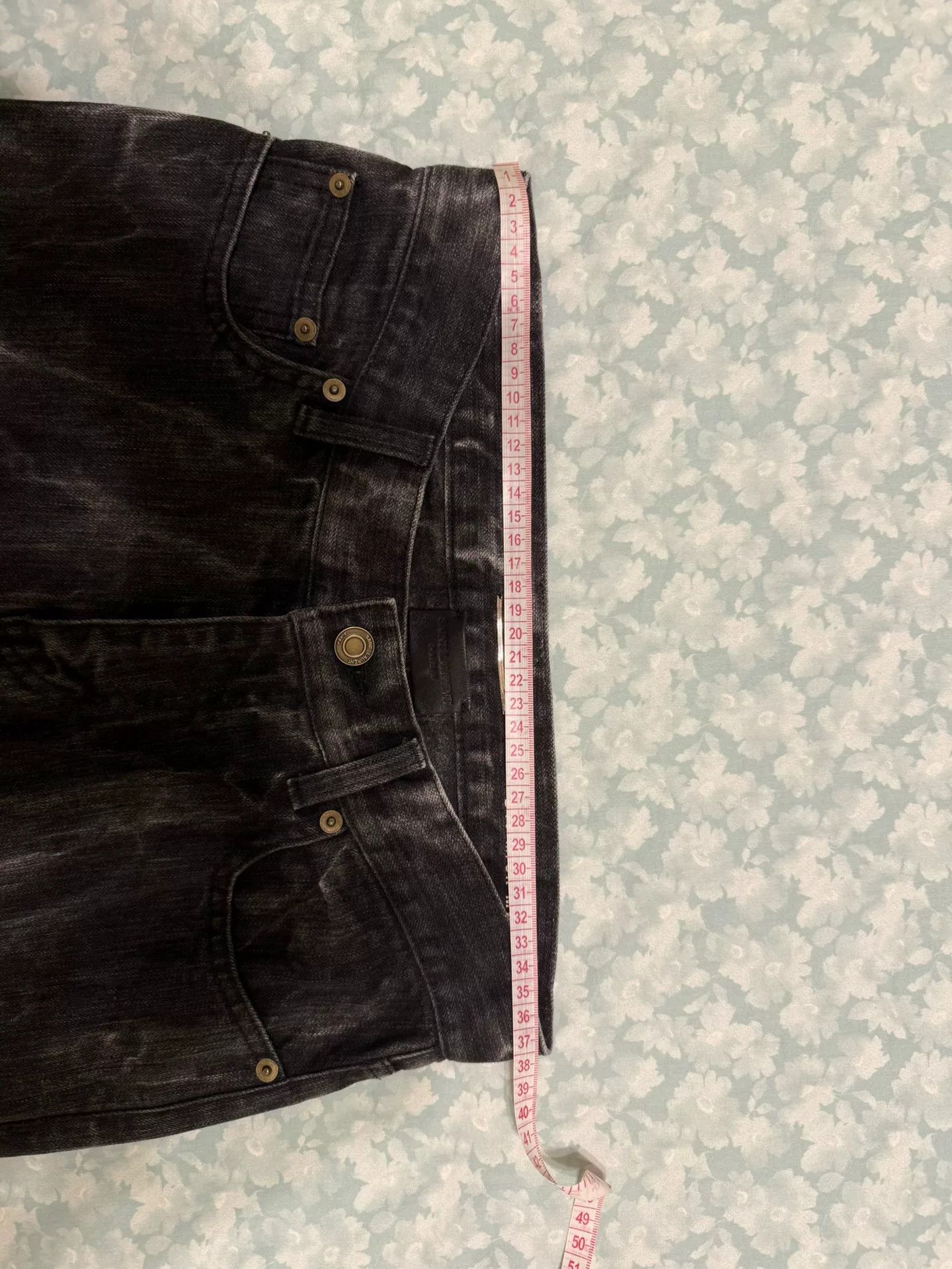 Saint Laurent Paris Saint Laurent Rippled Denim Pants Size 28 Size US 28 / EU 44 - 8 Thumbnail