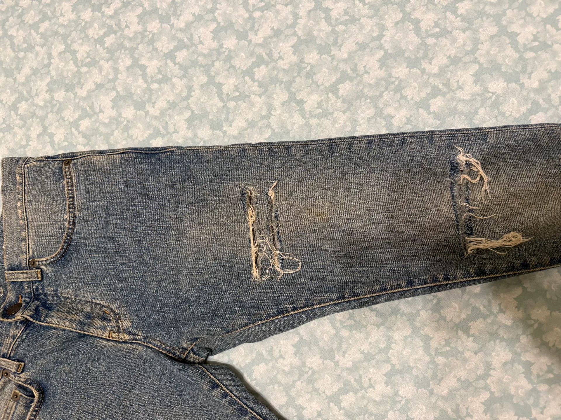 Saint Laurent Paris Saint Laurent Denim Pants Size 28 Size US 28 / EU 44 - 2 Thumbnail